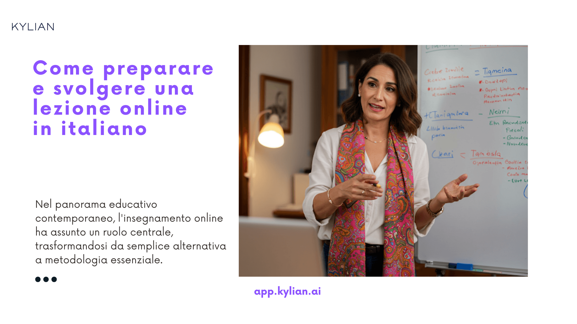 Come preparare e svolgere una lezione online in italiano