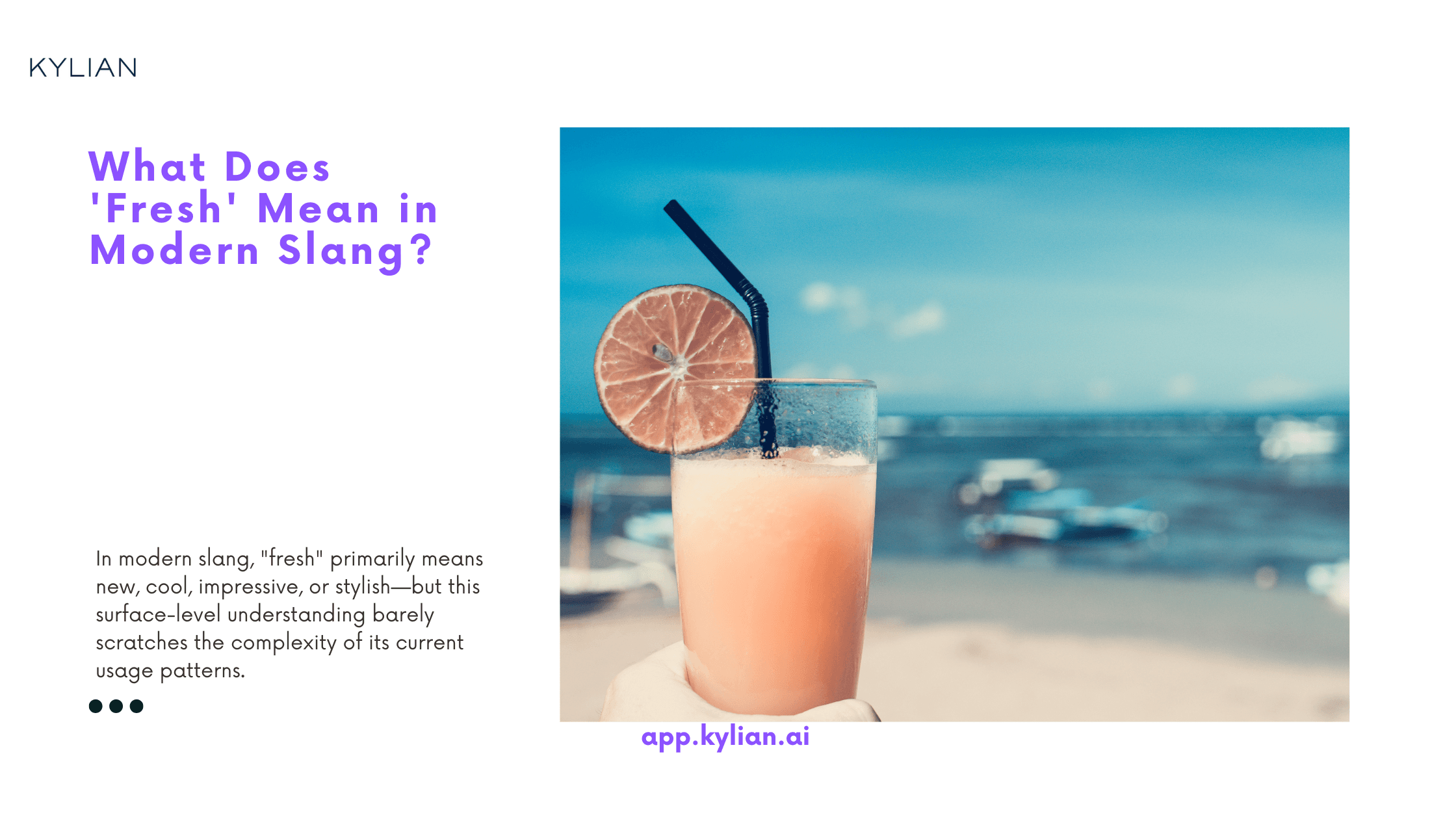 What Does 'Fresh' Mean in Modern Slang?