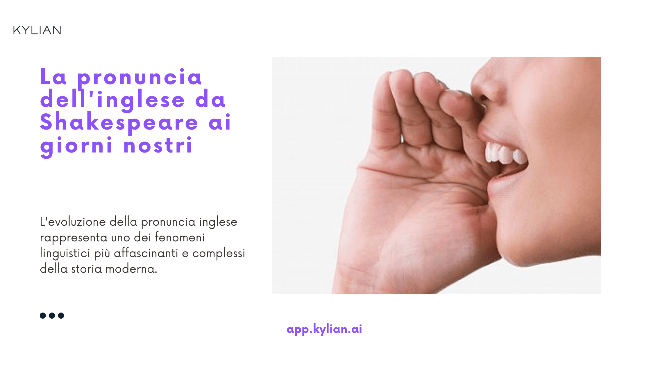 La pronuncia dell'inglese da Shakespeare ai giorni nostri