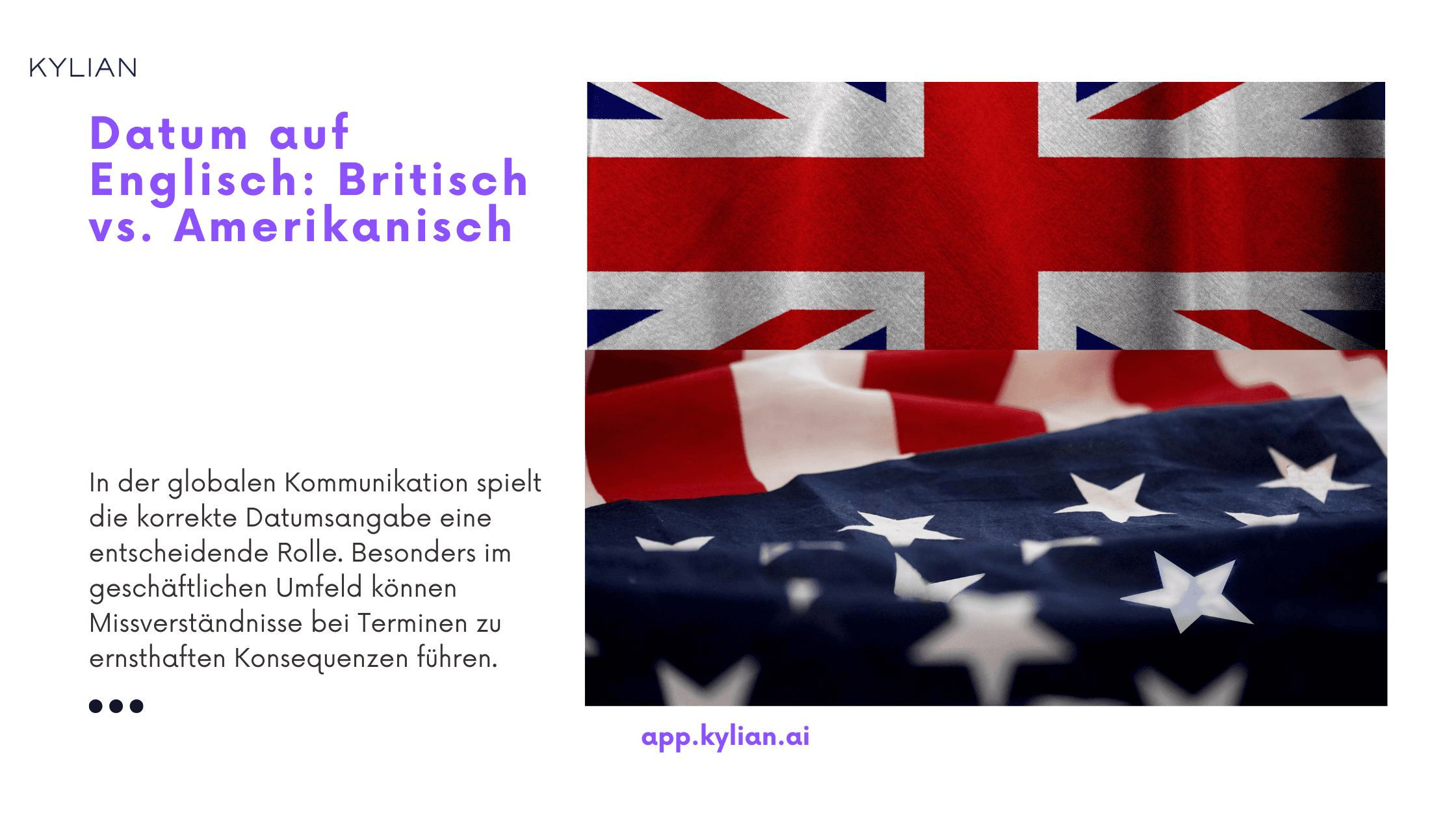 Datum auf Englisch: Britisch vs. Amerikanisch