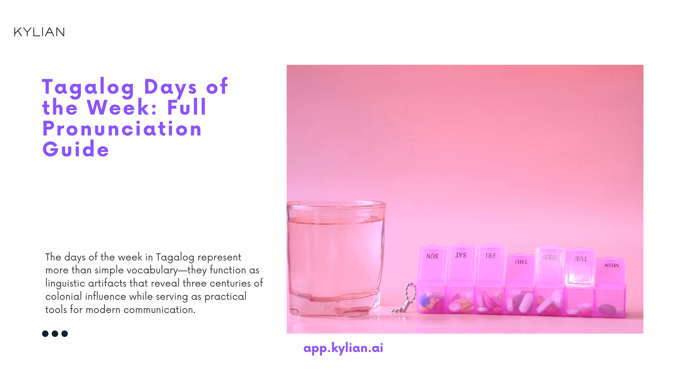 Tagalog Days of the Week: Full Pronunciation Guide