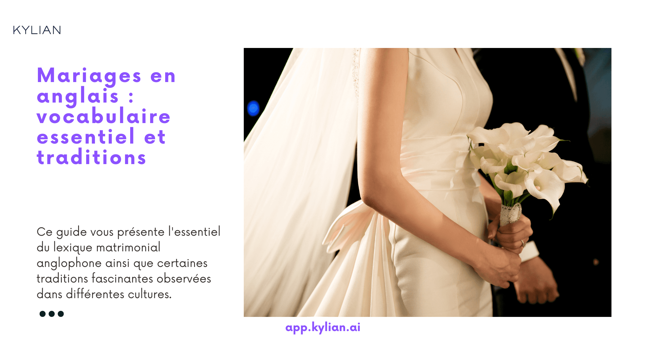 Mariages en anglais : vocabulaire essentiel et traditions