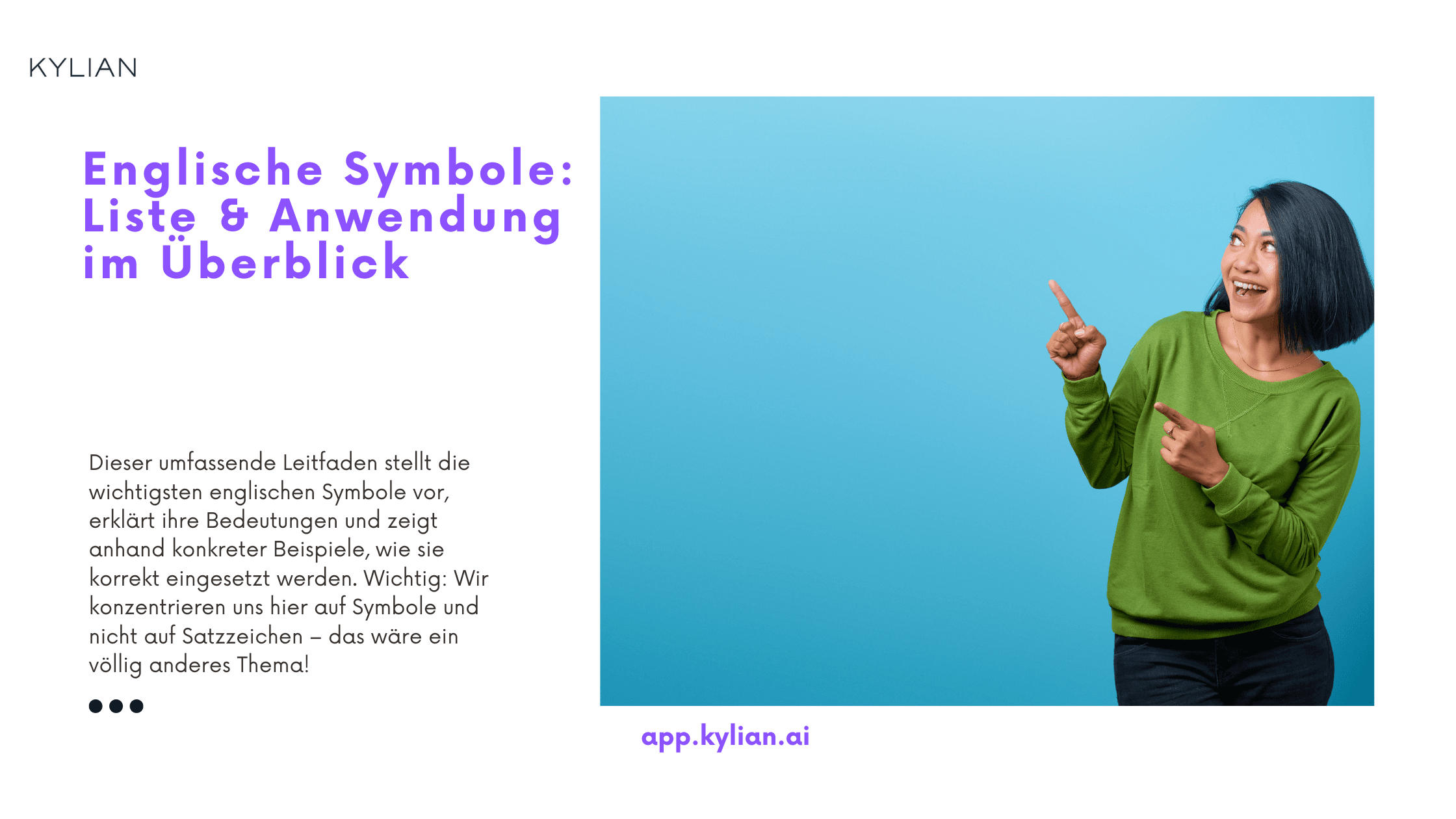 Englische Symbole: Liste & Anwendung im Überblick