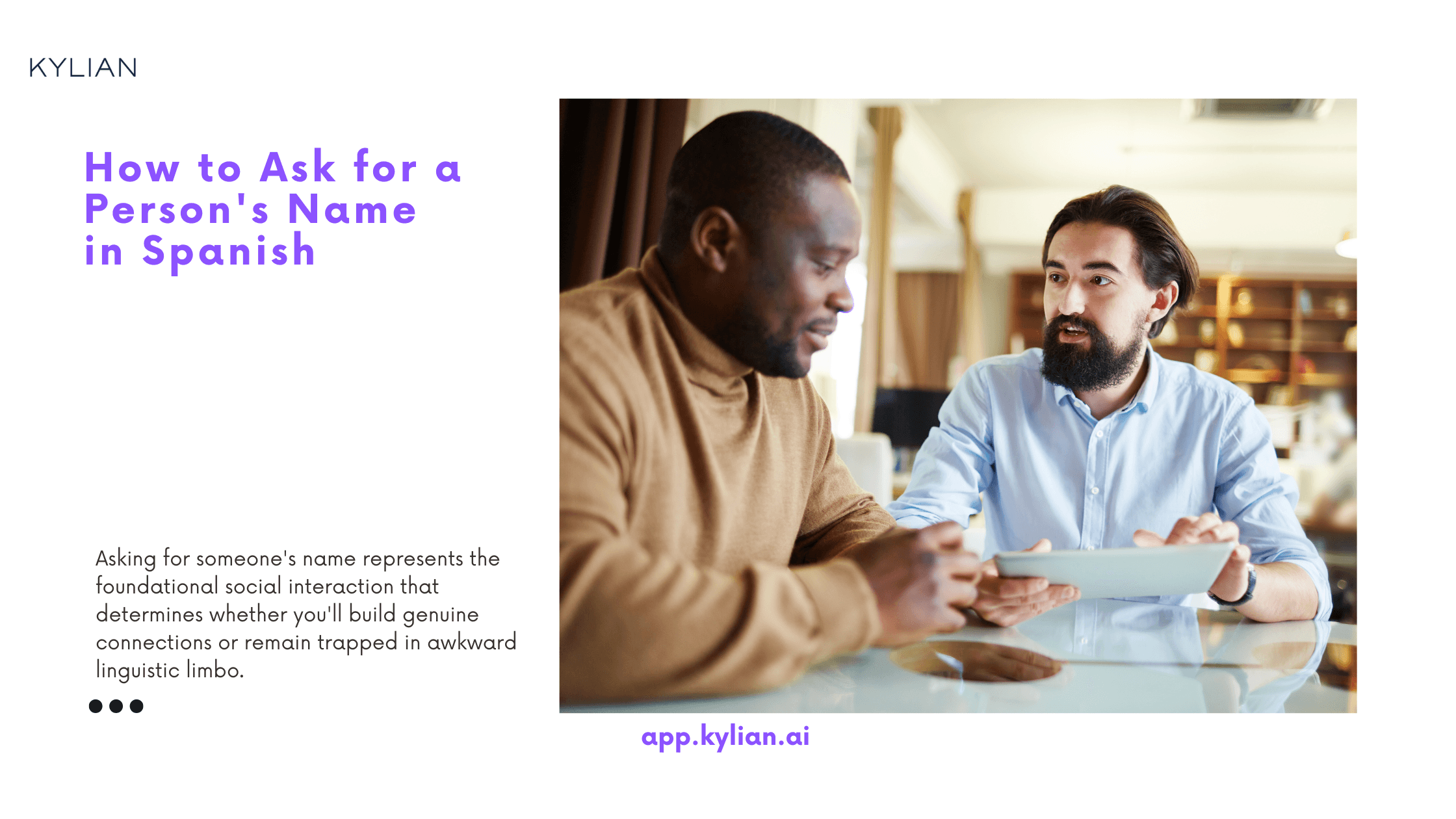 How to Ask for a Person's Name in Spanish