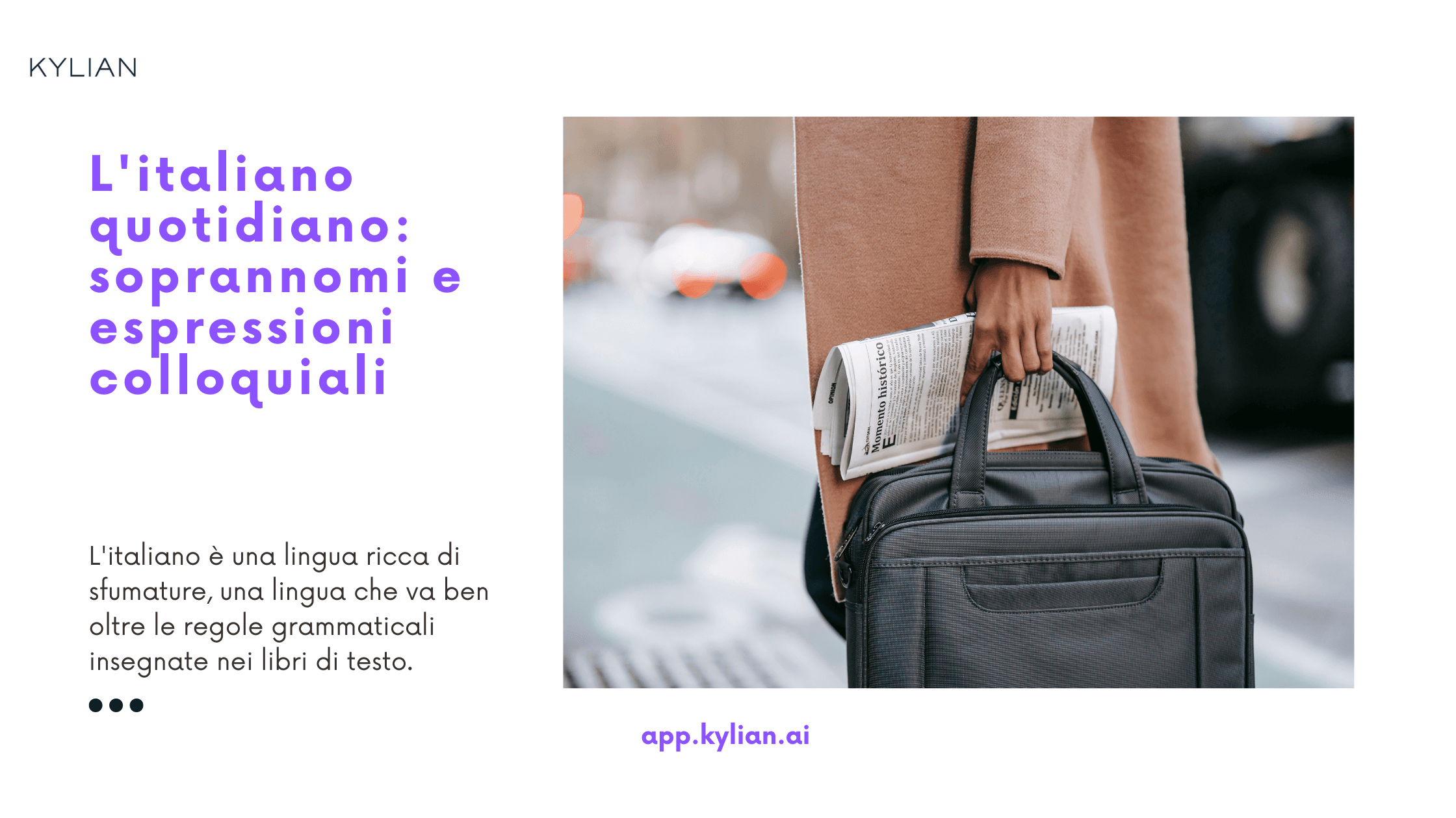 L'italiano quotidiano: soprannomi e espressioni colloquiali