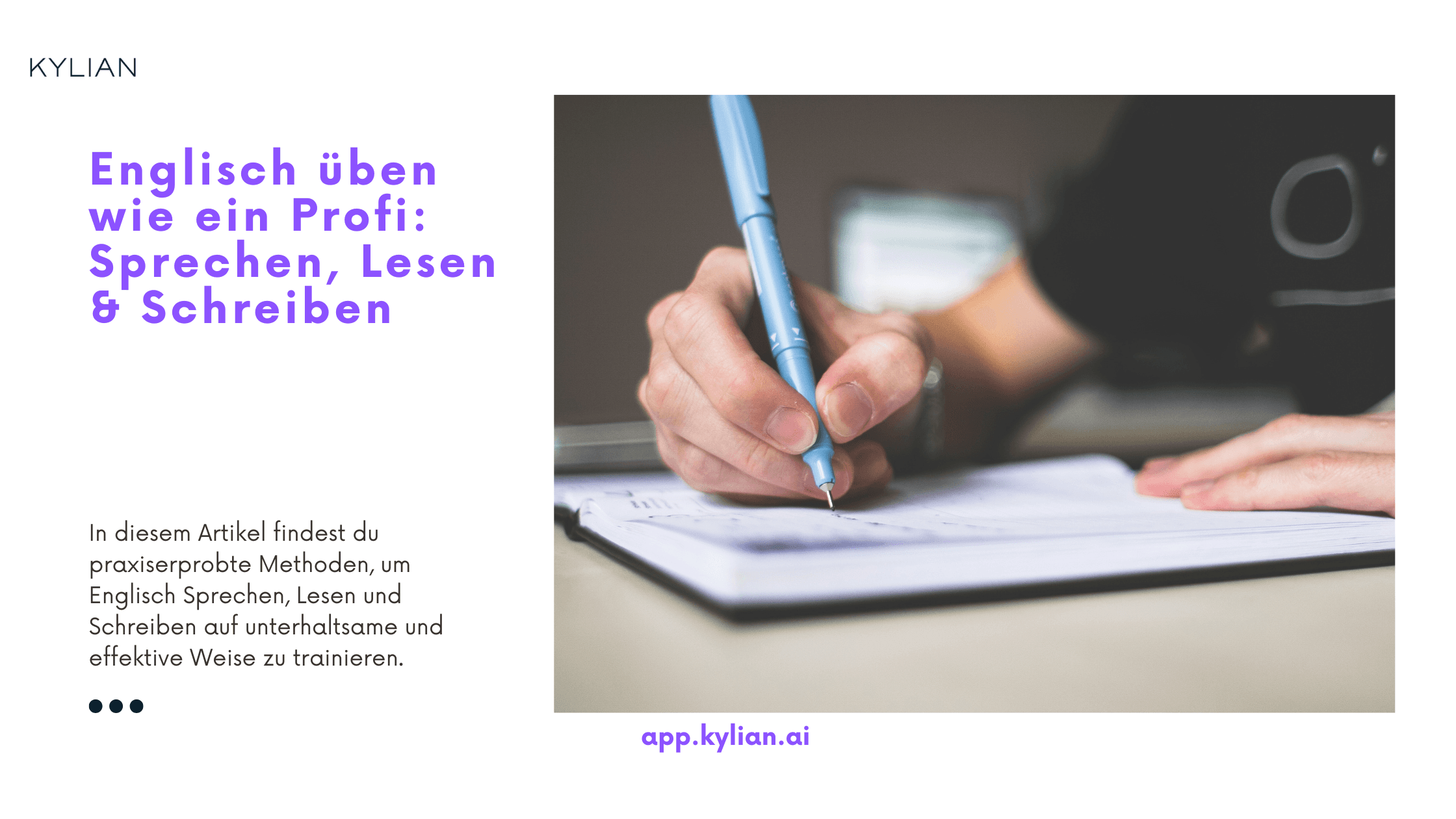 Englisch üben wie ein Profi: Sprechen, Lesen & Schreiben