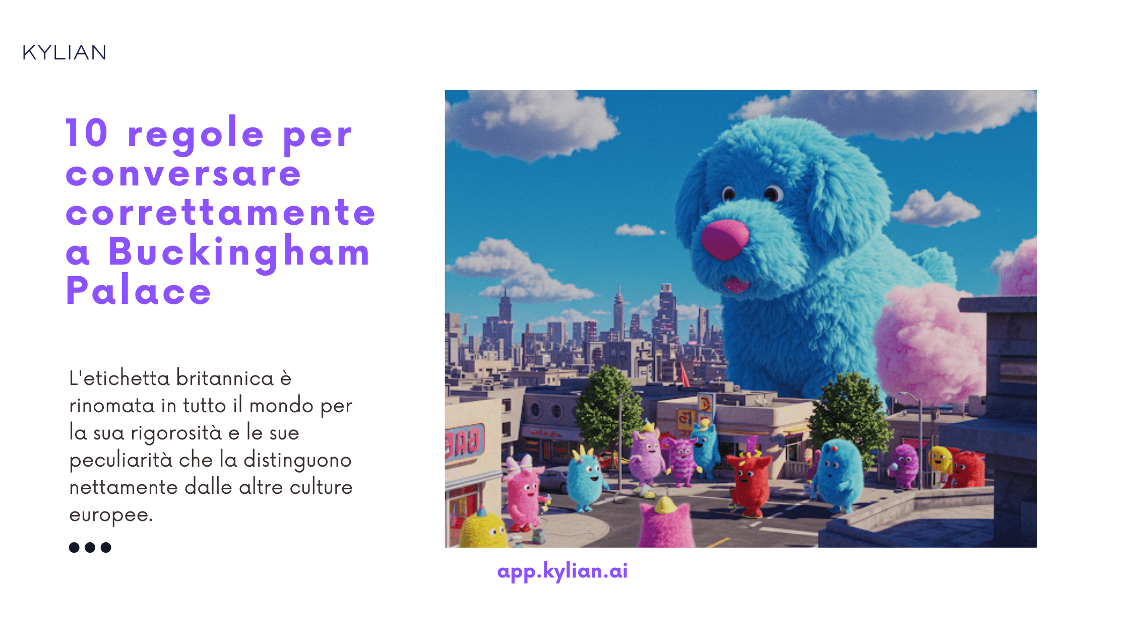 10 regole per conversare correttamente a Buckingham Palace