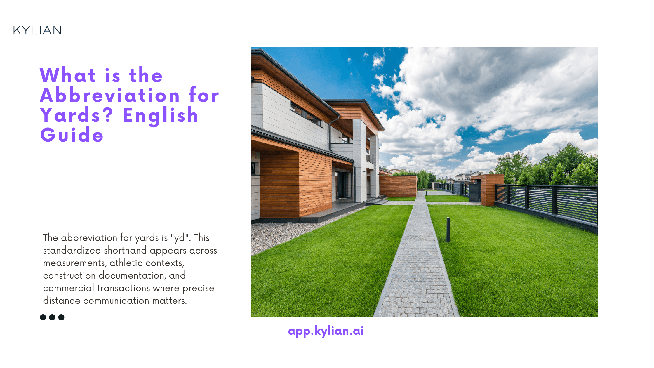 What is the Abbreviation for Yards? English Guide
