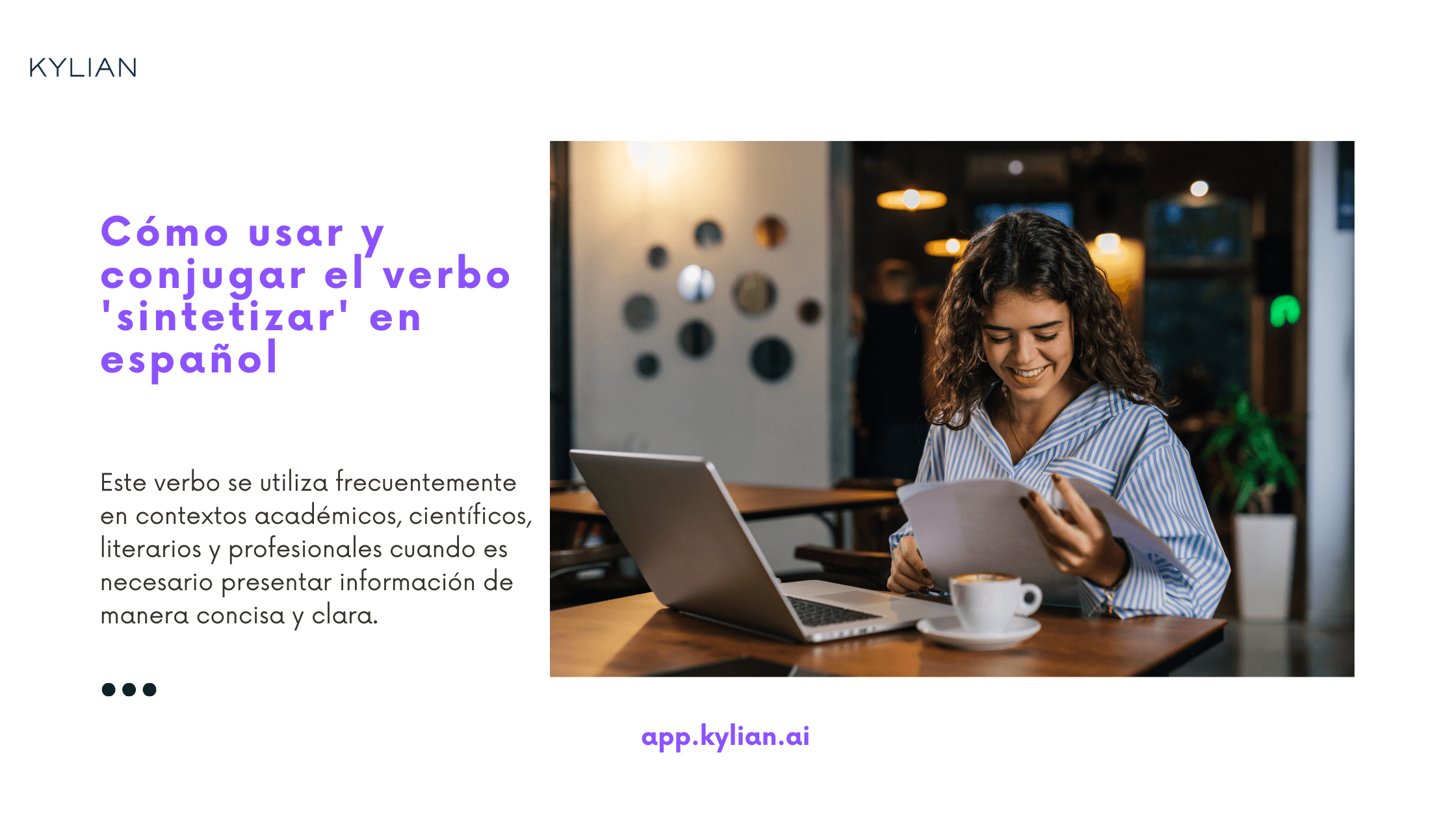 Cómo usar y conjugar el verbo 'sintetizar' en español