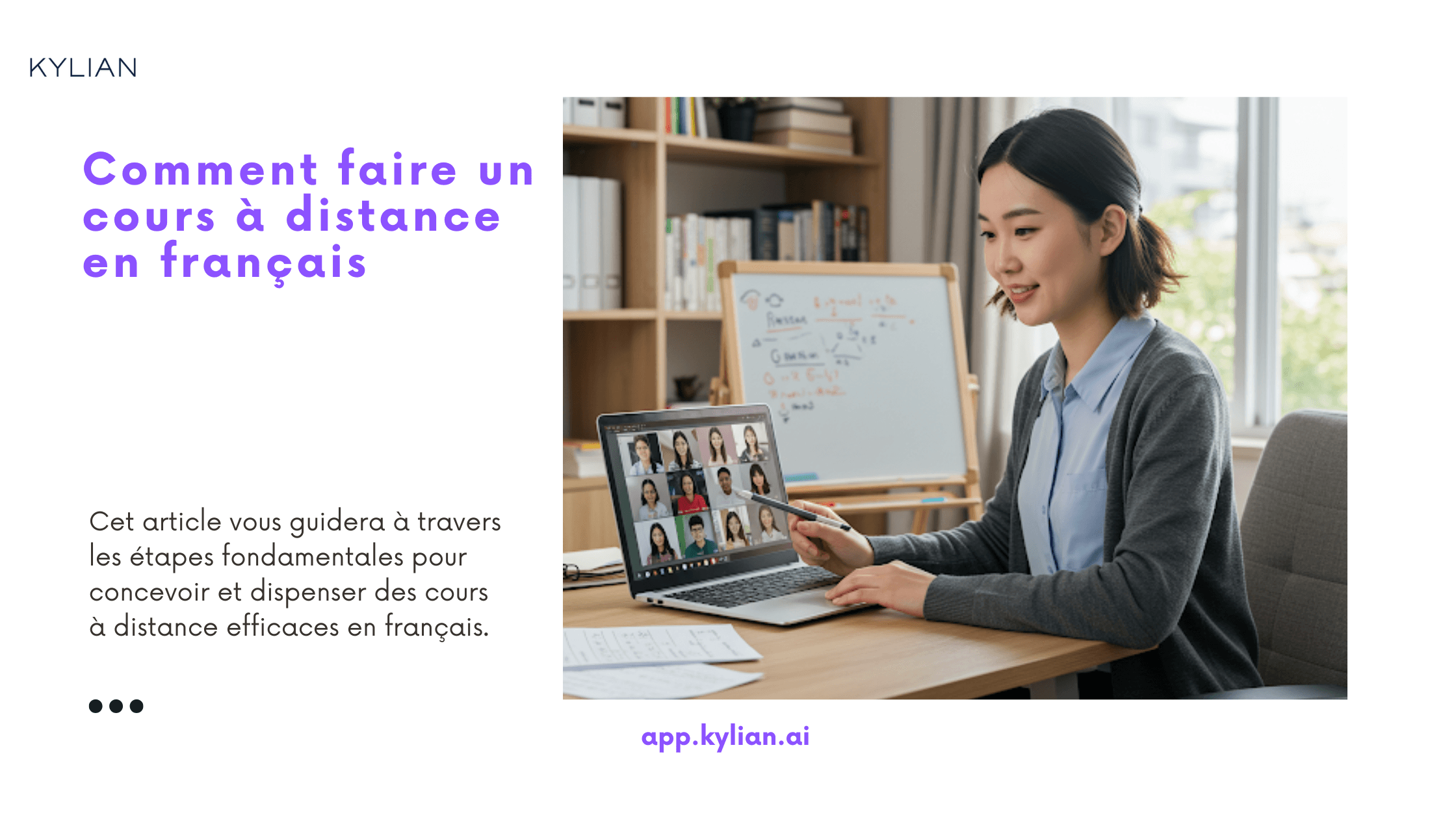 Comment faire un cours à distance en français