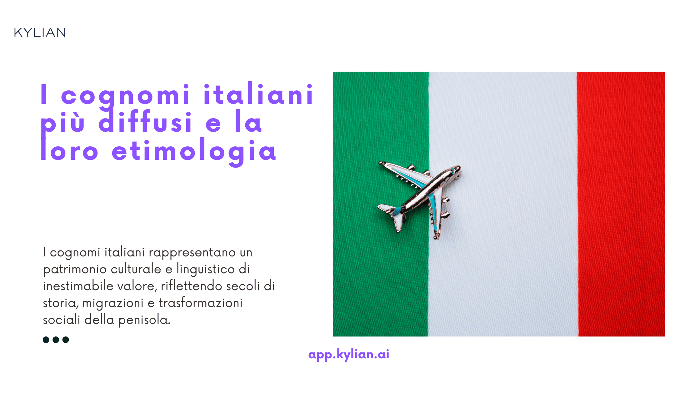 I cognomi italiani più diffusi e la loro etimologia