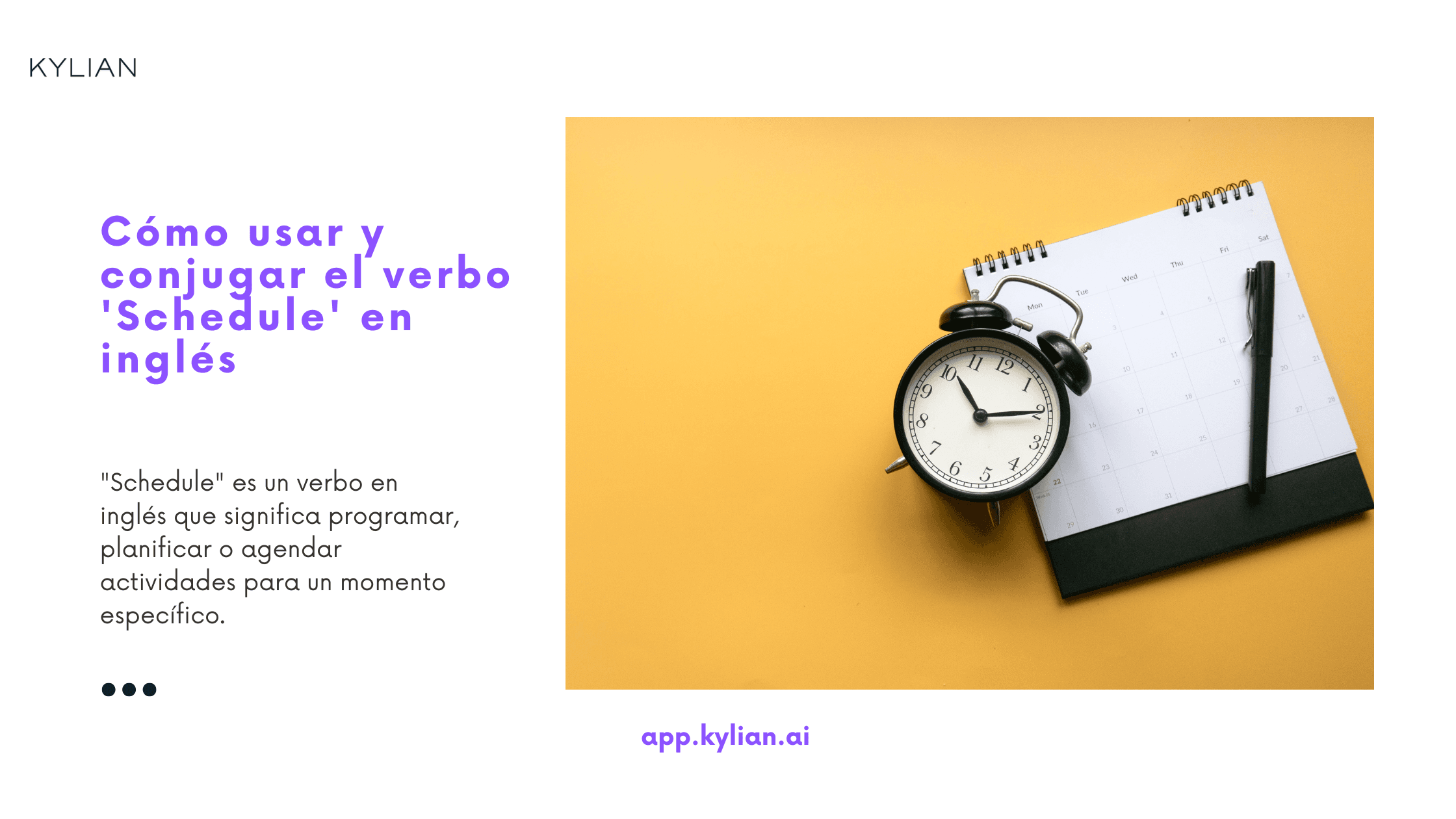 Cómo usar y conjugar el verbo 'Schedule' en inglés