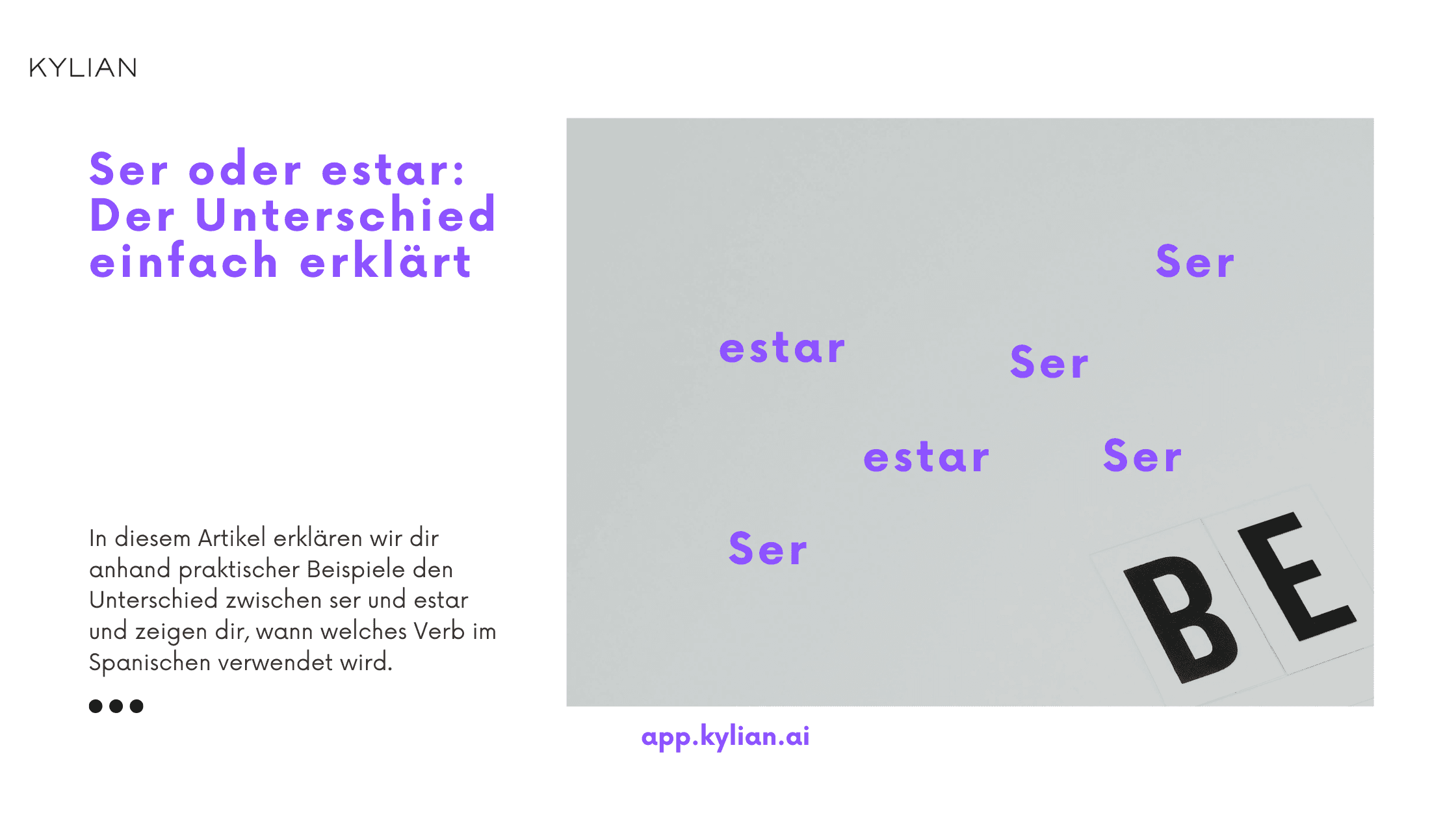 Ser oder estar: Der Unterschied einfach erklärt