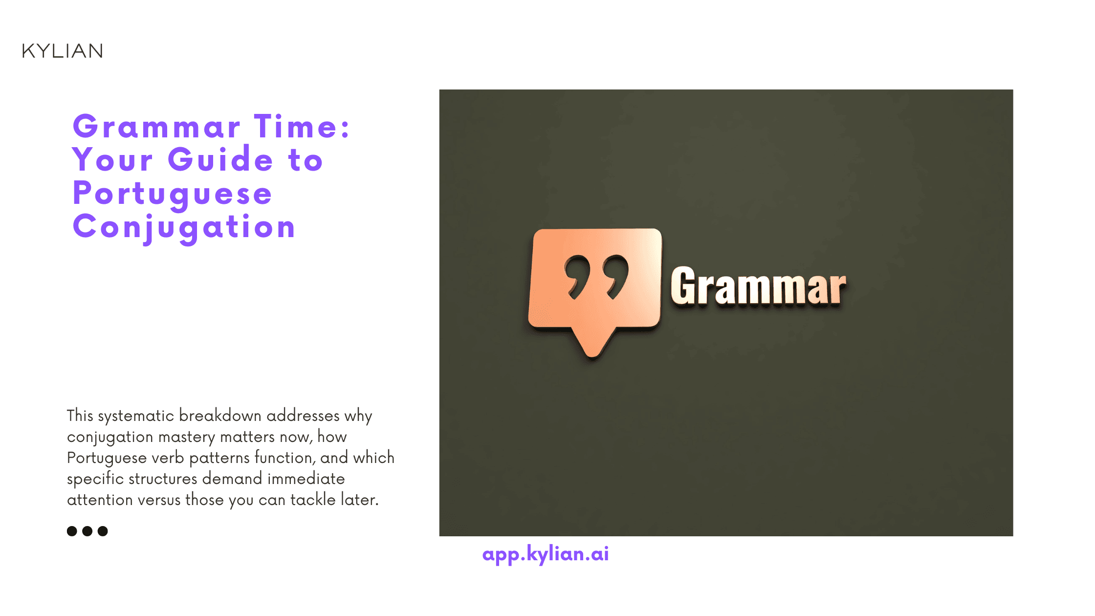 Grammar Time: Your Guide to Portuguese Conjugation