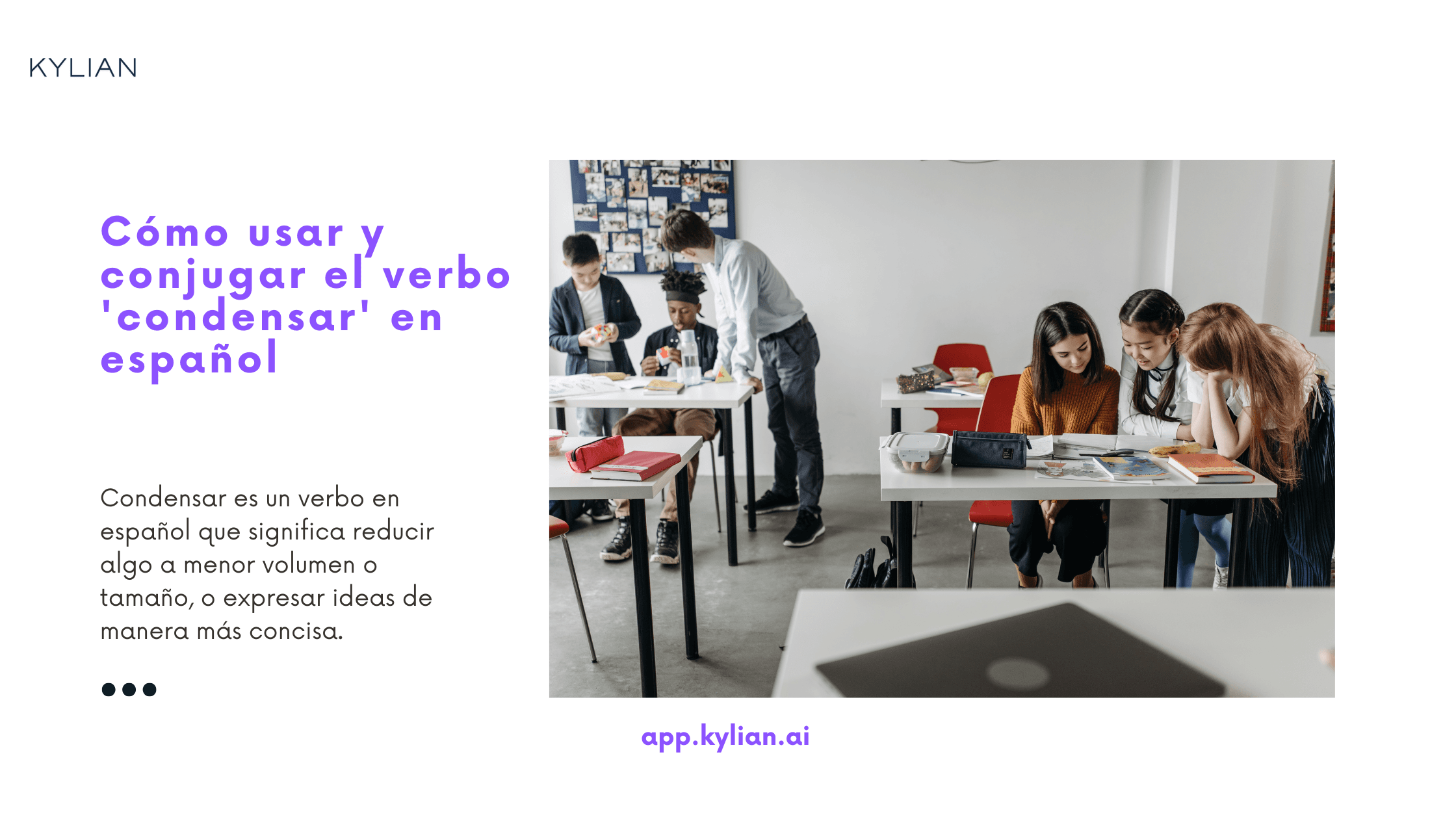 Cómo usar y conjugar el verbo 'condensar' en español