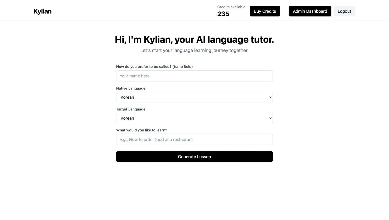 apprenez des langues étrangères avec Kylian