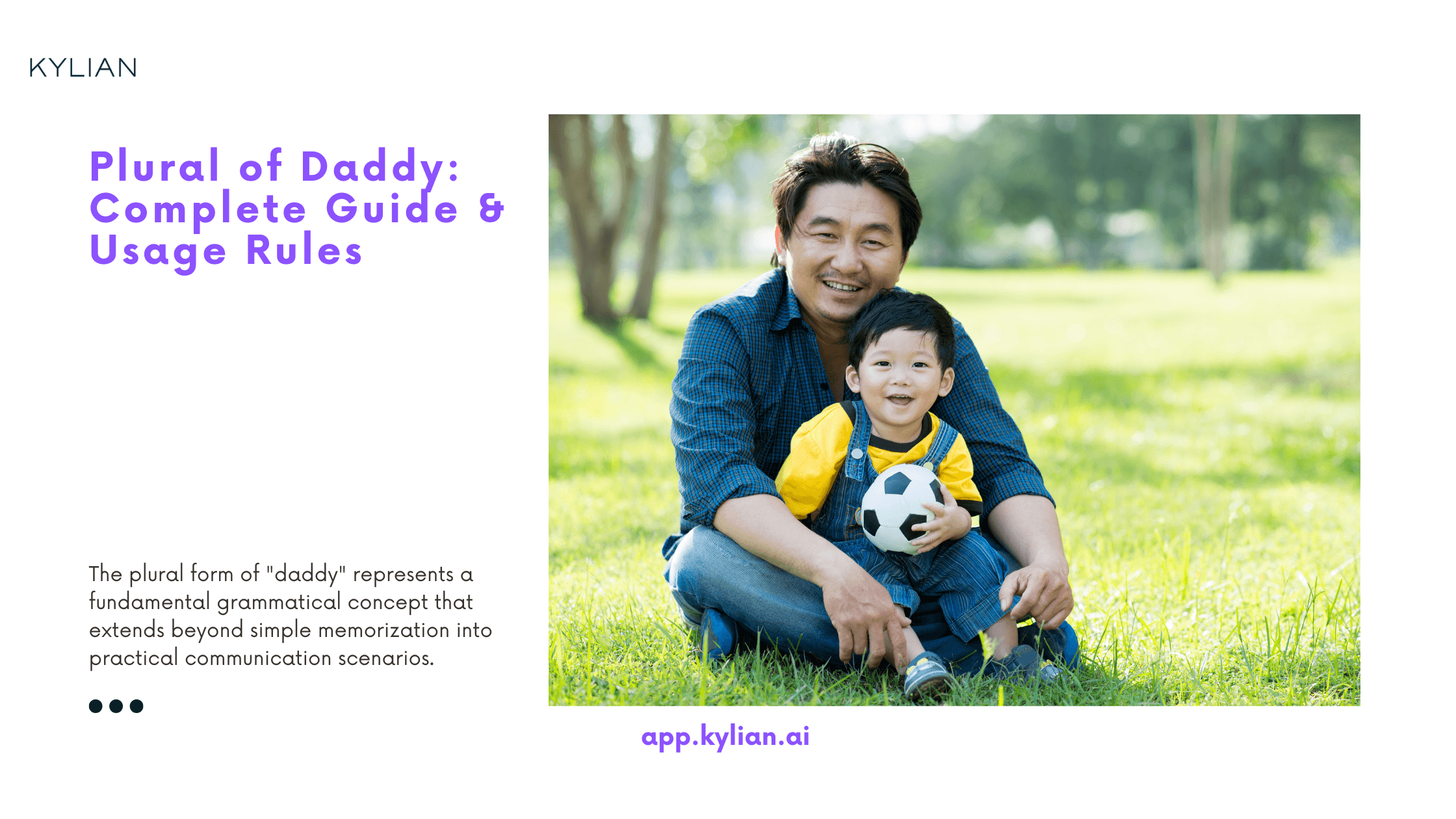 Plural of Daddy: Complete Guide & Usage Rules