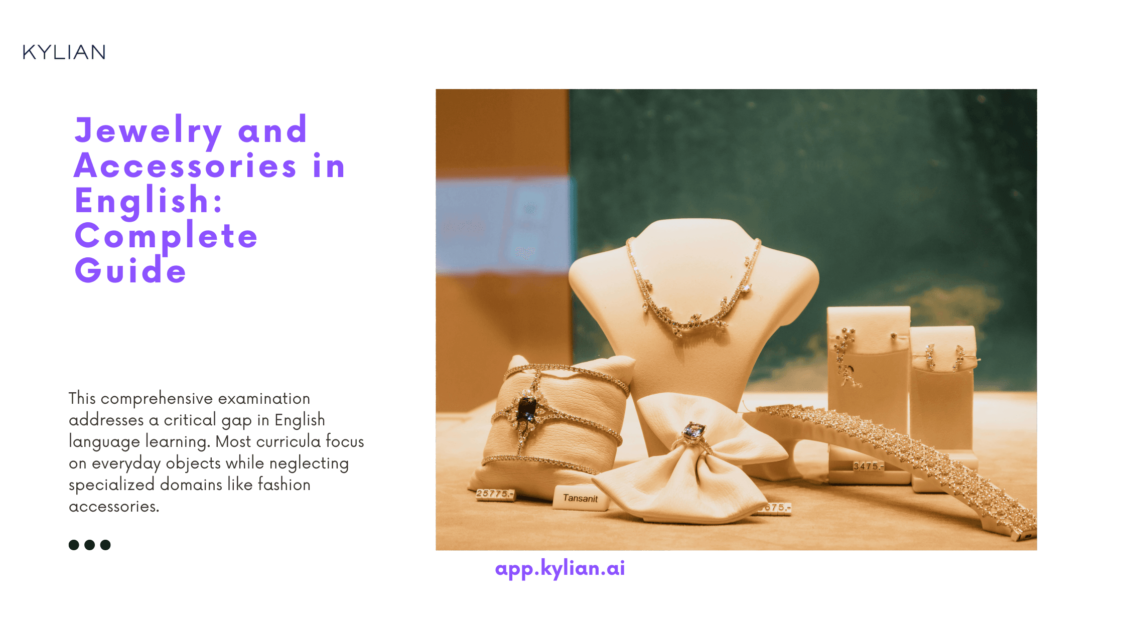 Jewelry and Accessories in English: Complete Guide