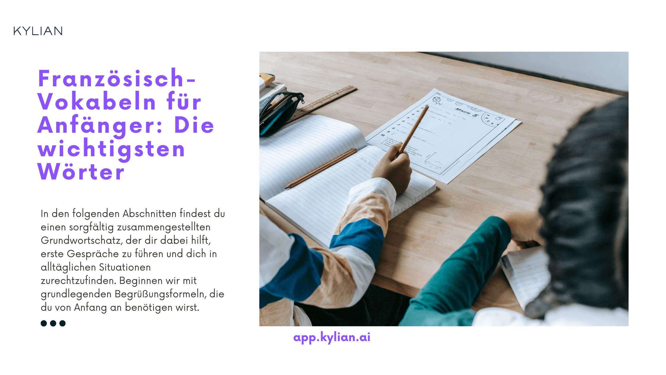 Französisch-Vokabeln für Anfänger: Die wichtigsten Wörter