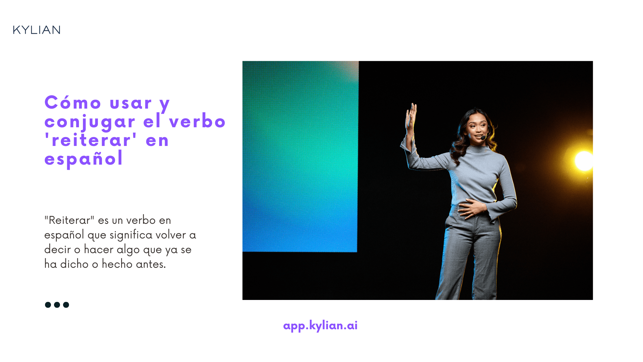 Cómo usar y conjugar el verbo 'reiterar' en español