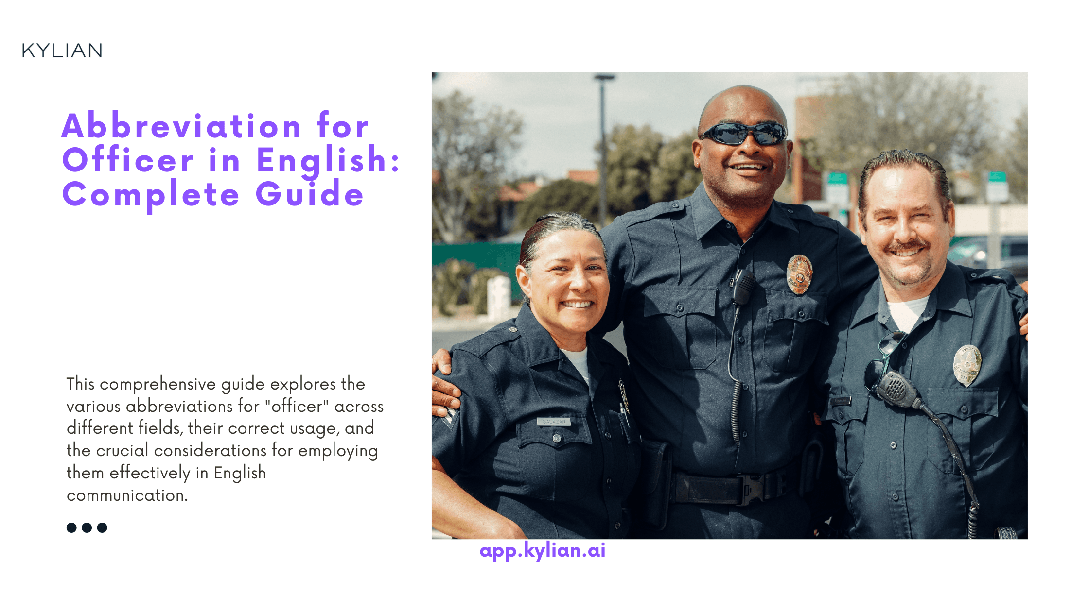 Abbreviation for Officer in English: Complete Guide