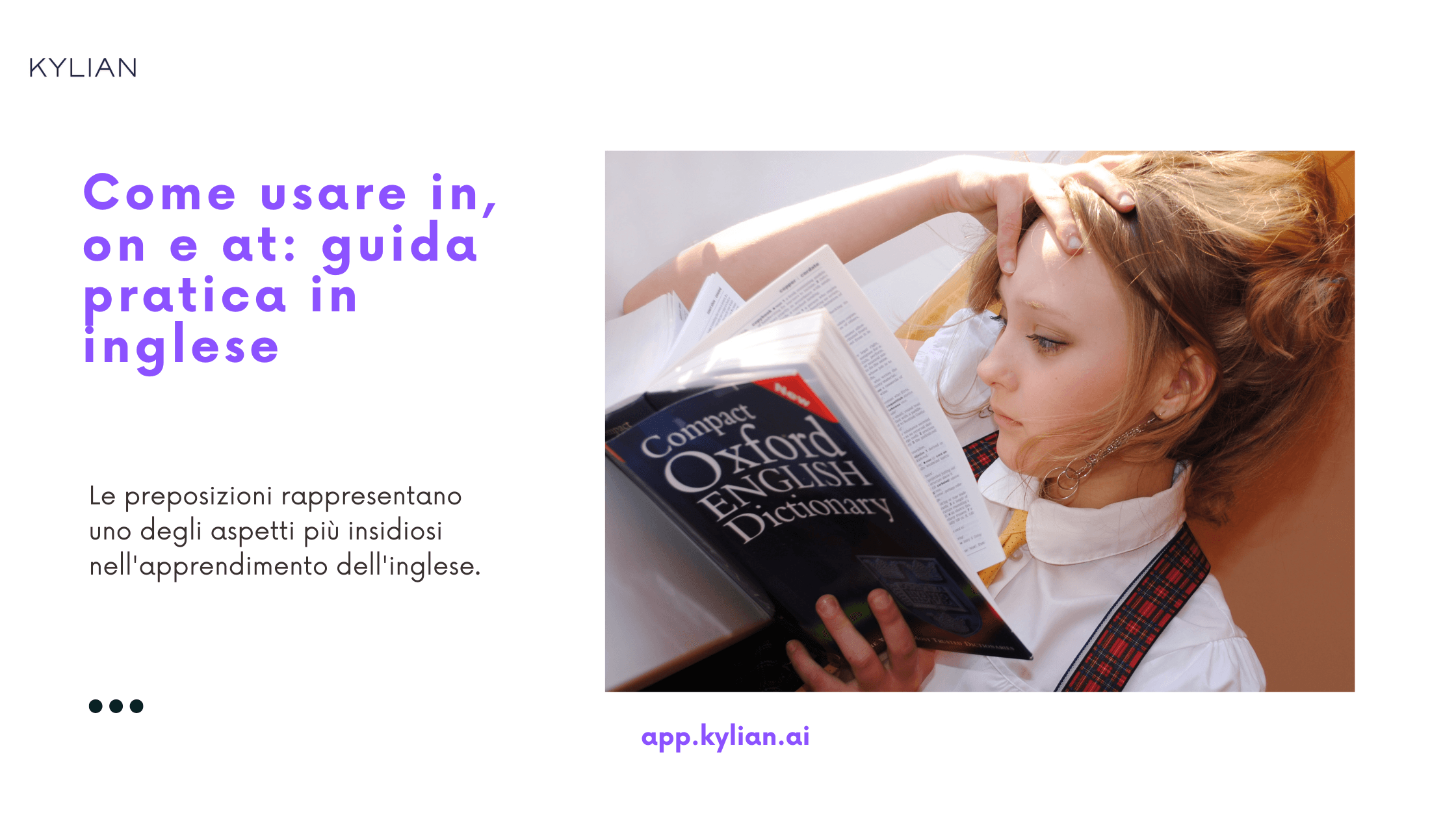 Come usare in, on e at: guida pratica in inglese