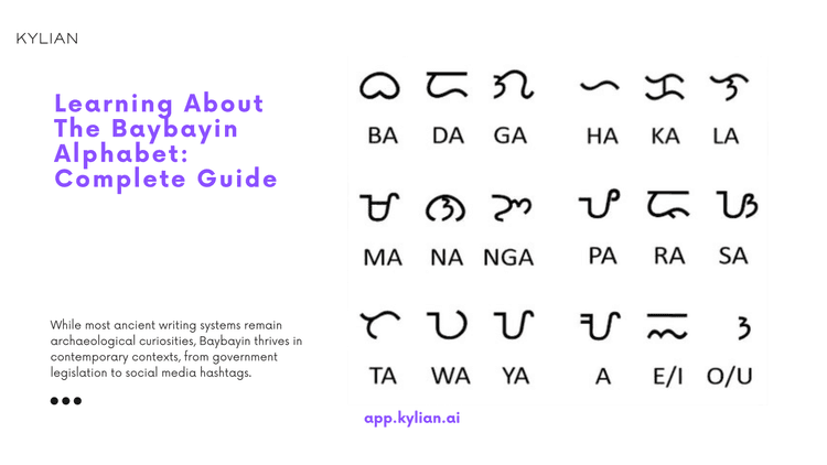 Baylin Learning About The Baybayin Alphabet: Complete Guide