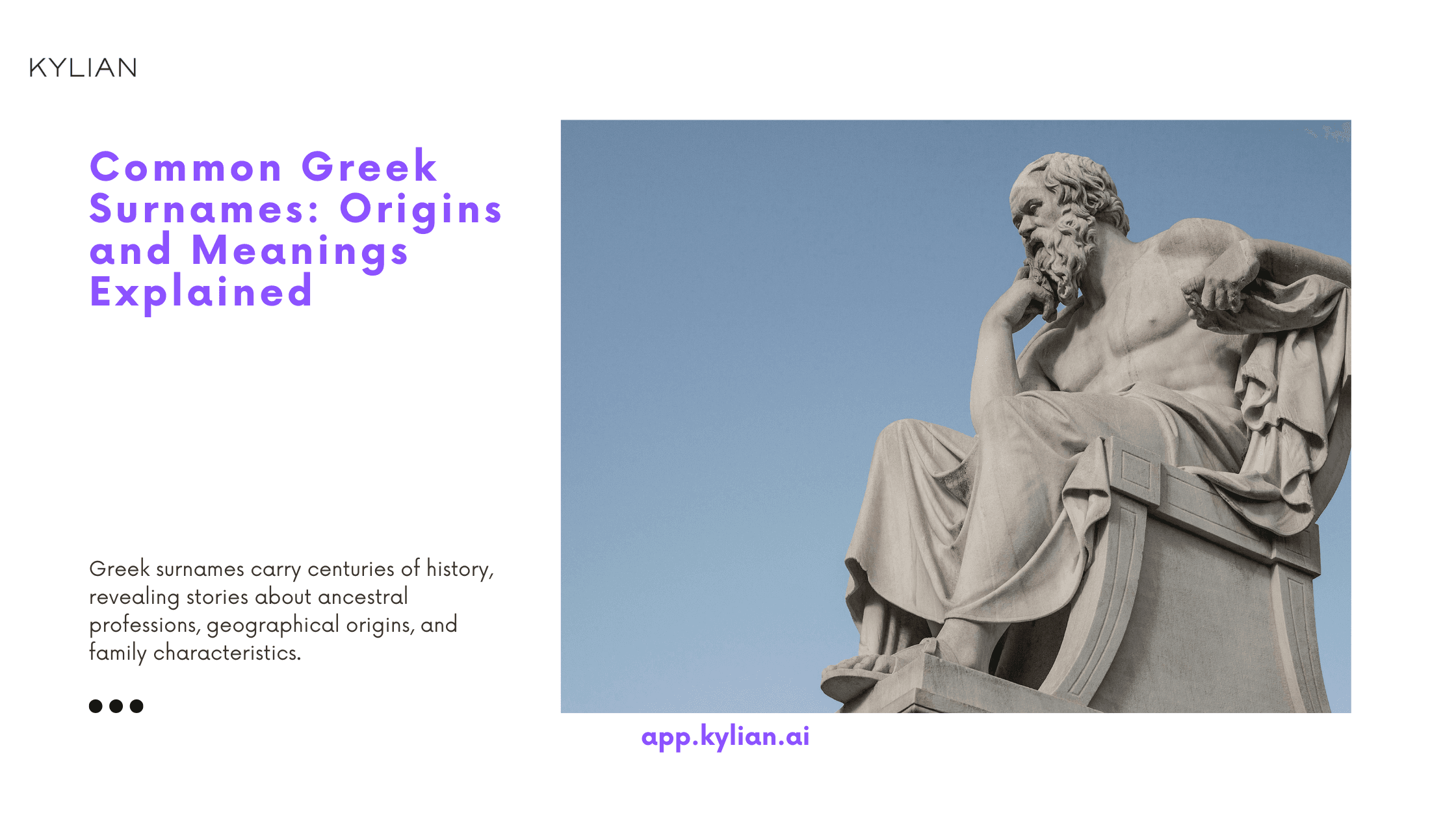 Common Greek Surnames: Origins and Meanings Explained