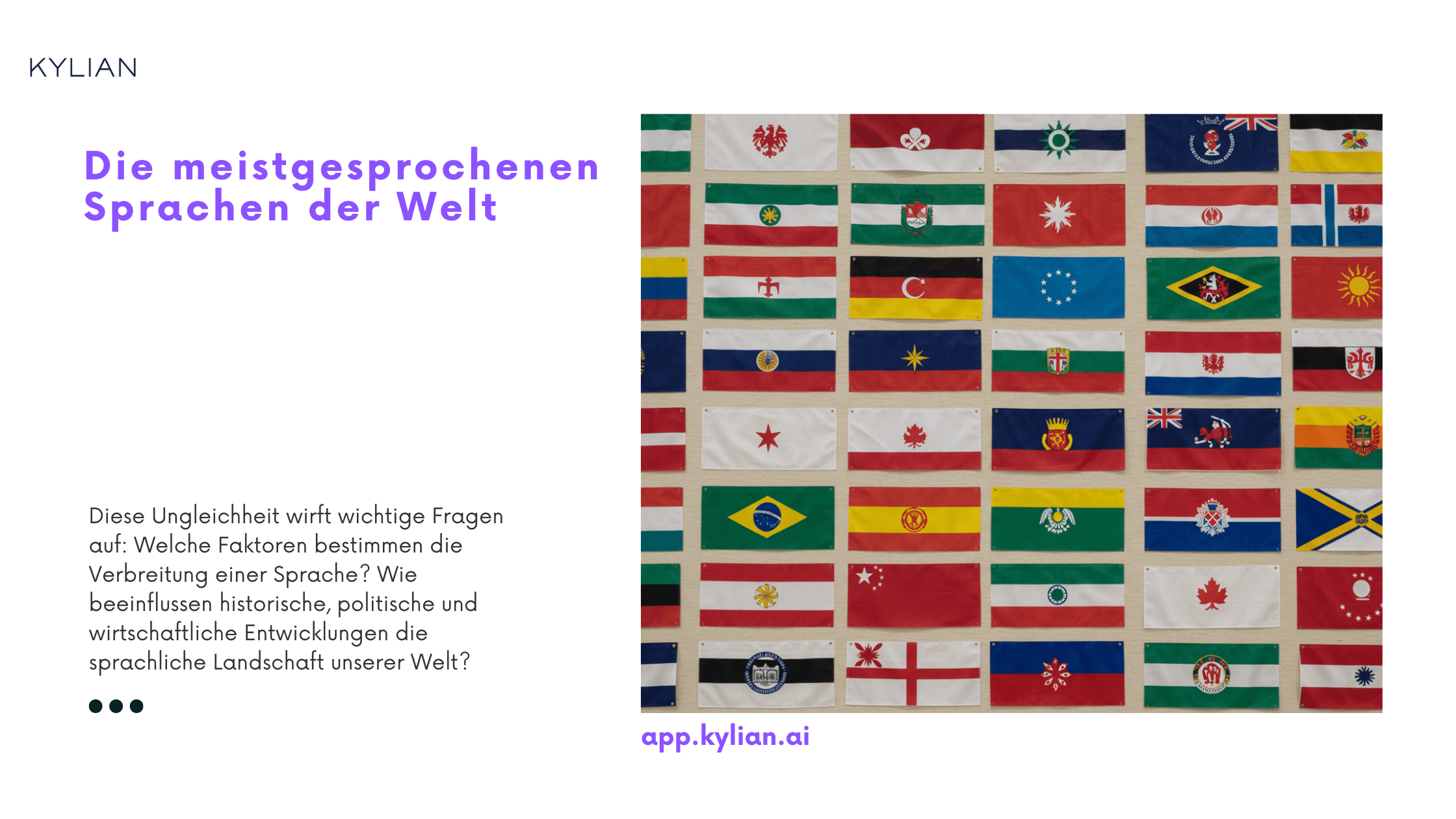 Die meistgesprochenen Sprachen der Welt