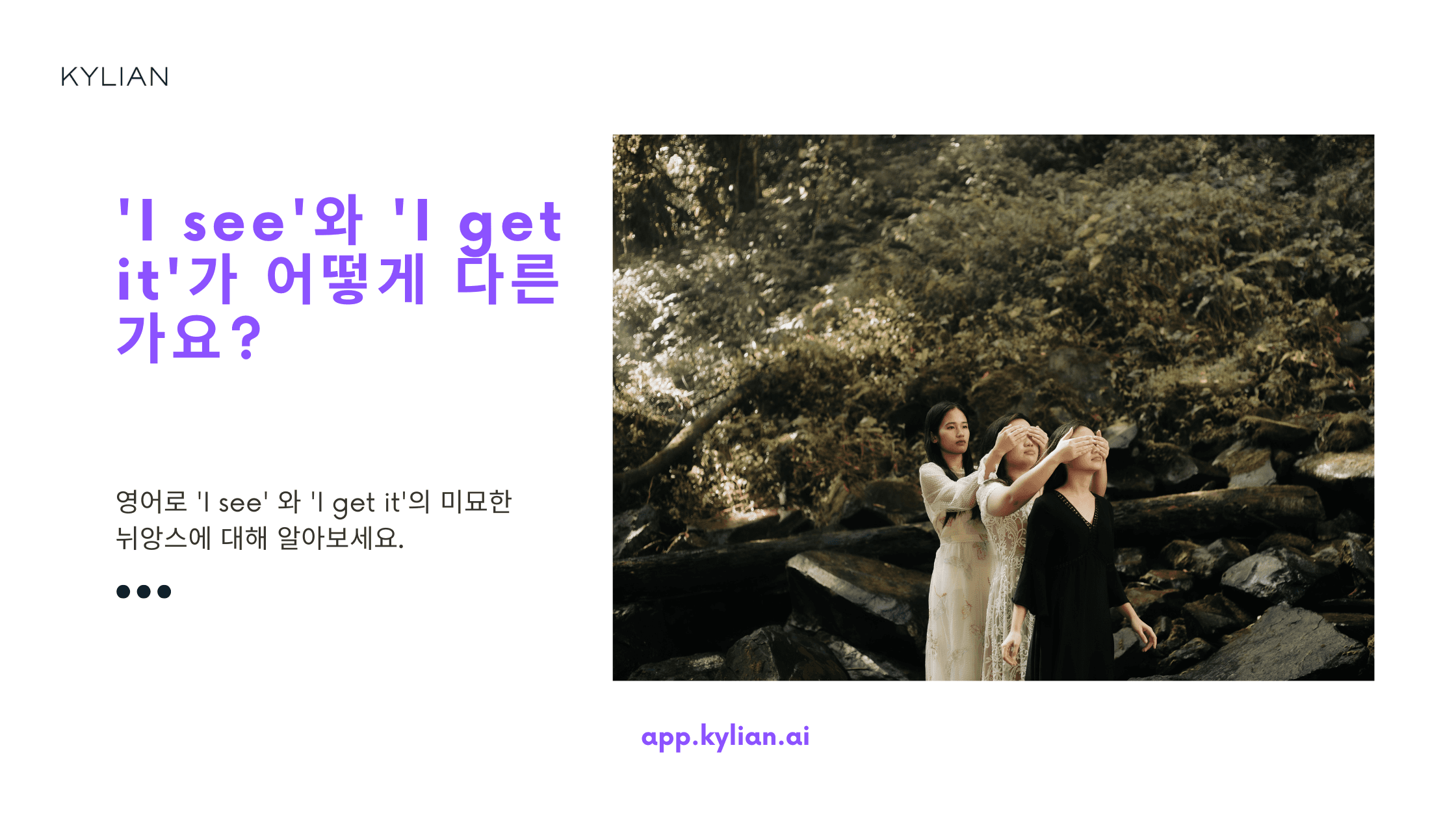 ‘I see’와 ‘I get it’의 차이점과 ‘likes’가 어떤 의미로 쓰이는지 궁금해요.