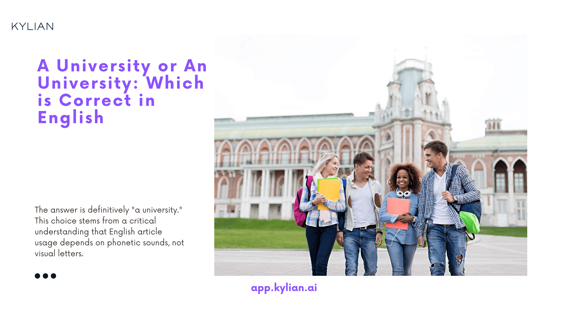 A University or An University: Which is Correct in English