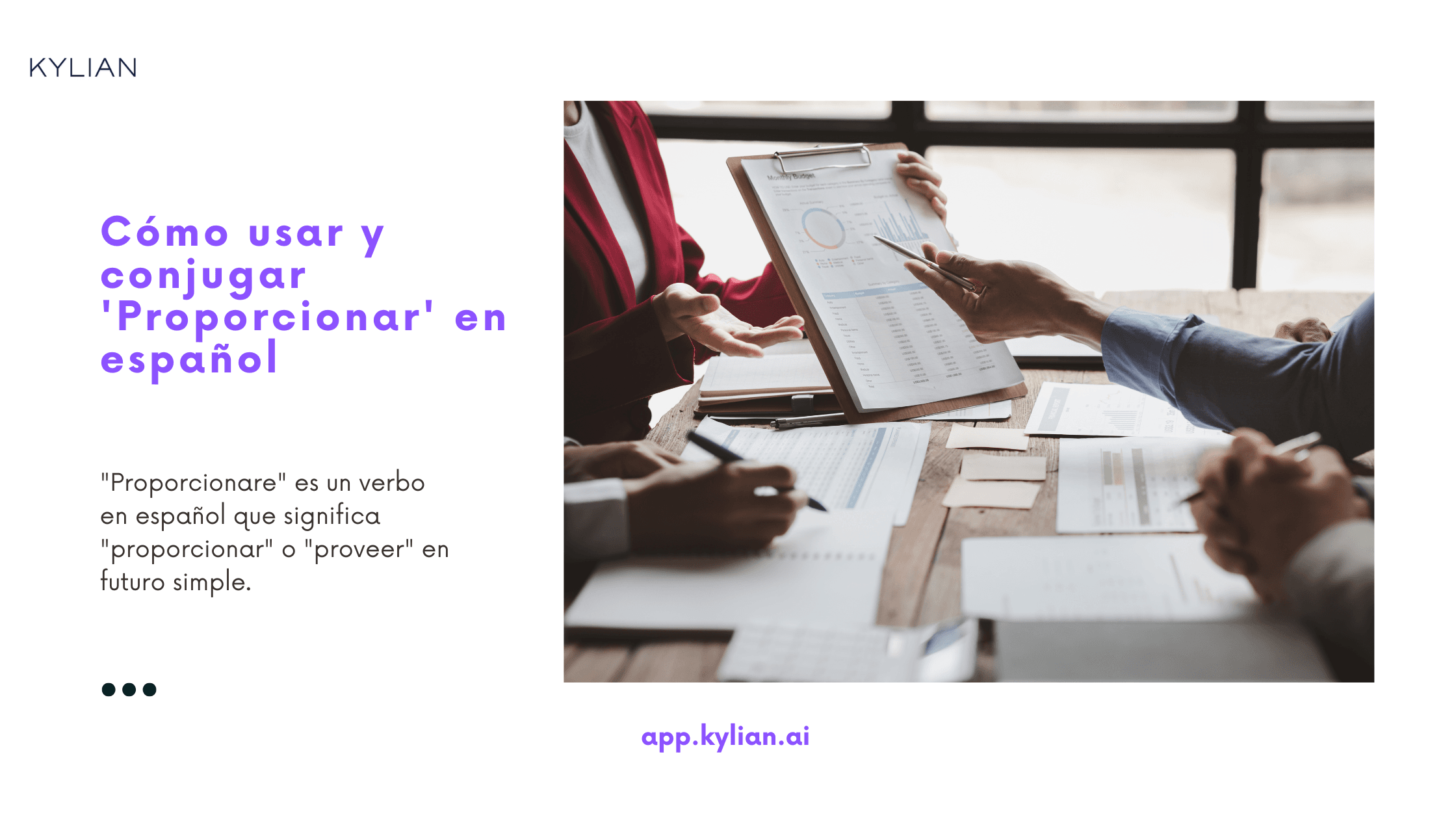 Cómo usar y conjugar 'Proporcionar' en español