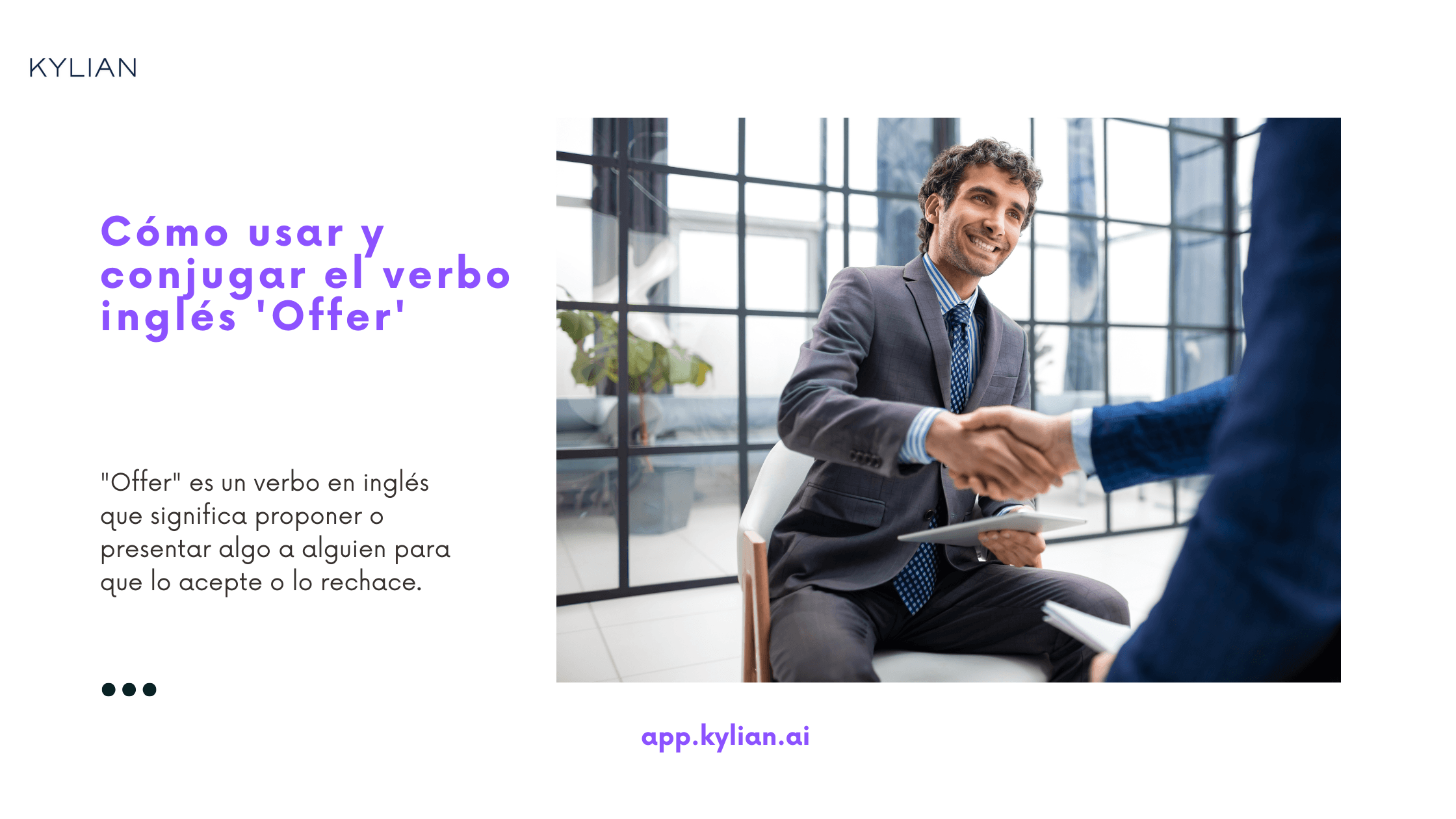 Cómo usar y conjugar el verbo inglés 'Offer'