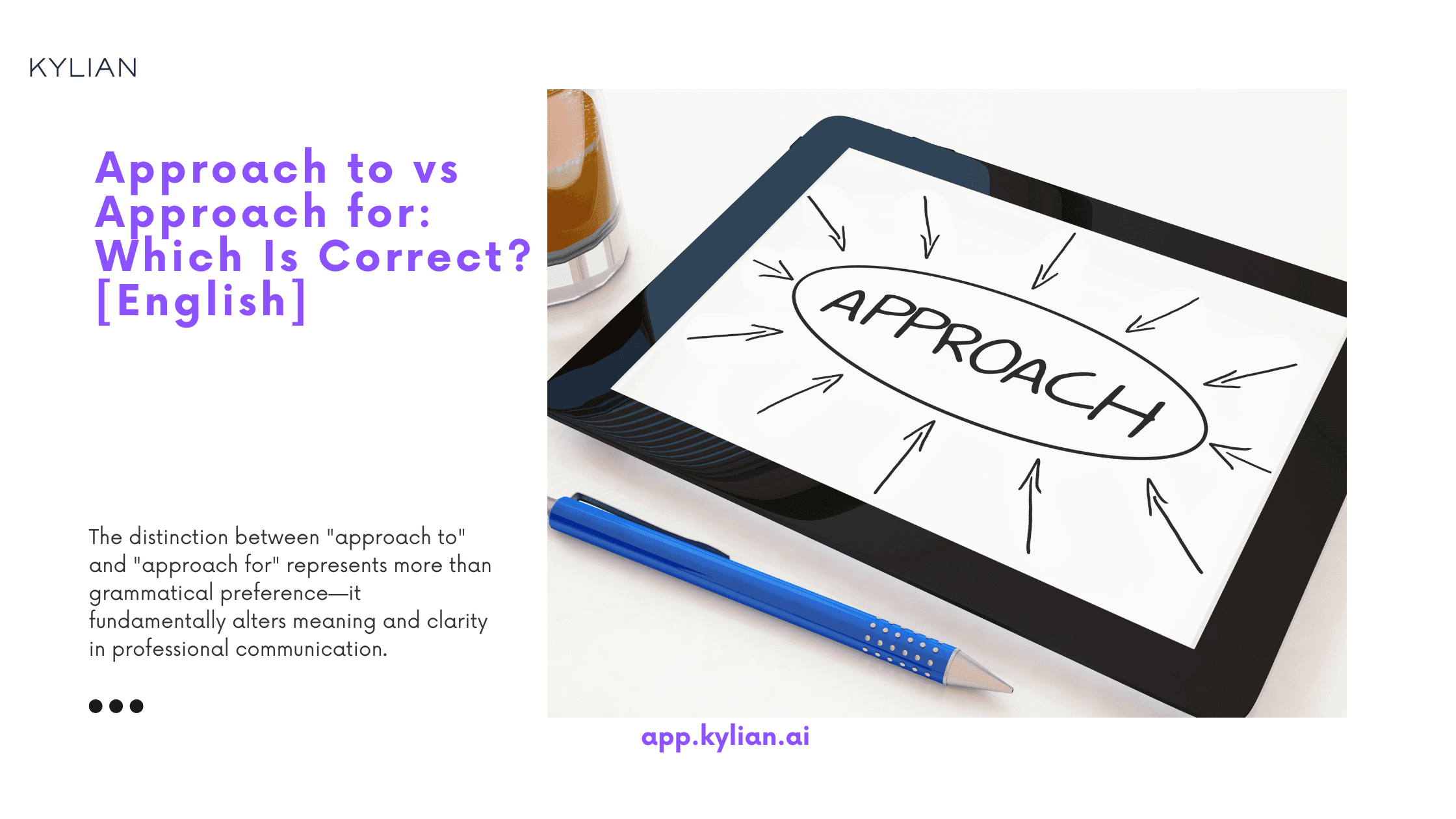 “Approach to” or “approach for”? | Learn English