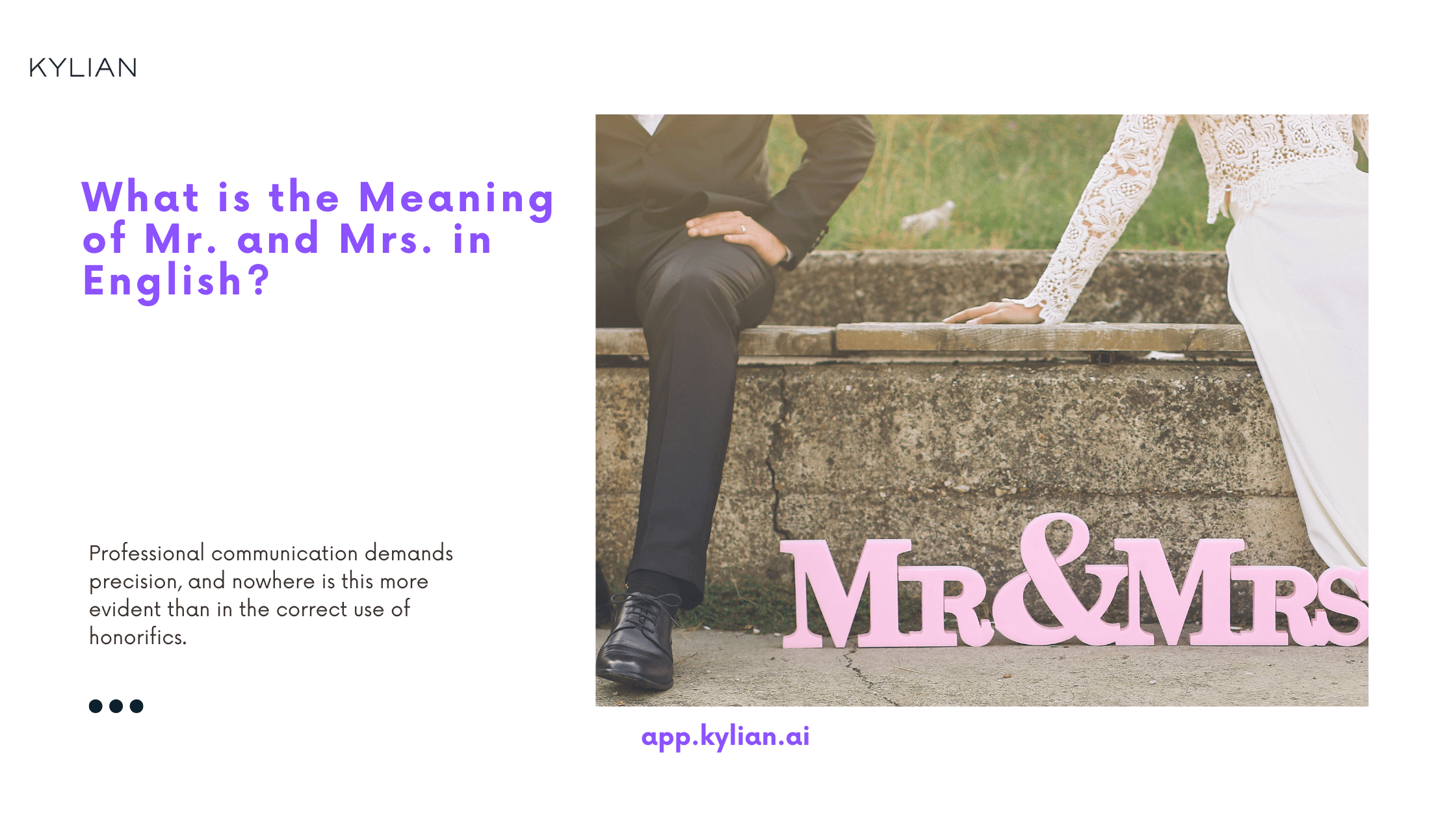 What is the Meaning of Mr. and Mrs. in English?