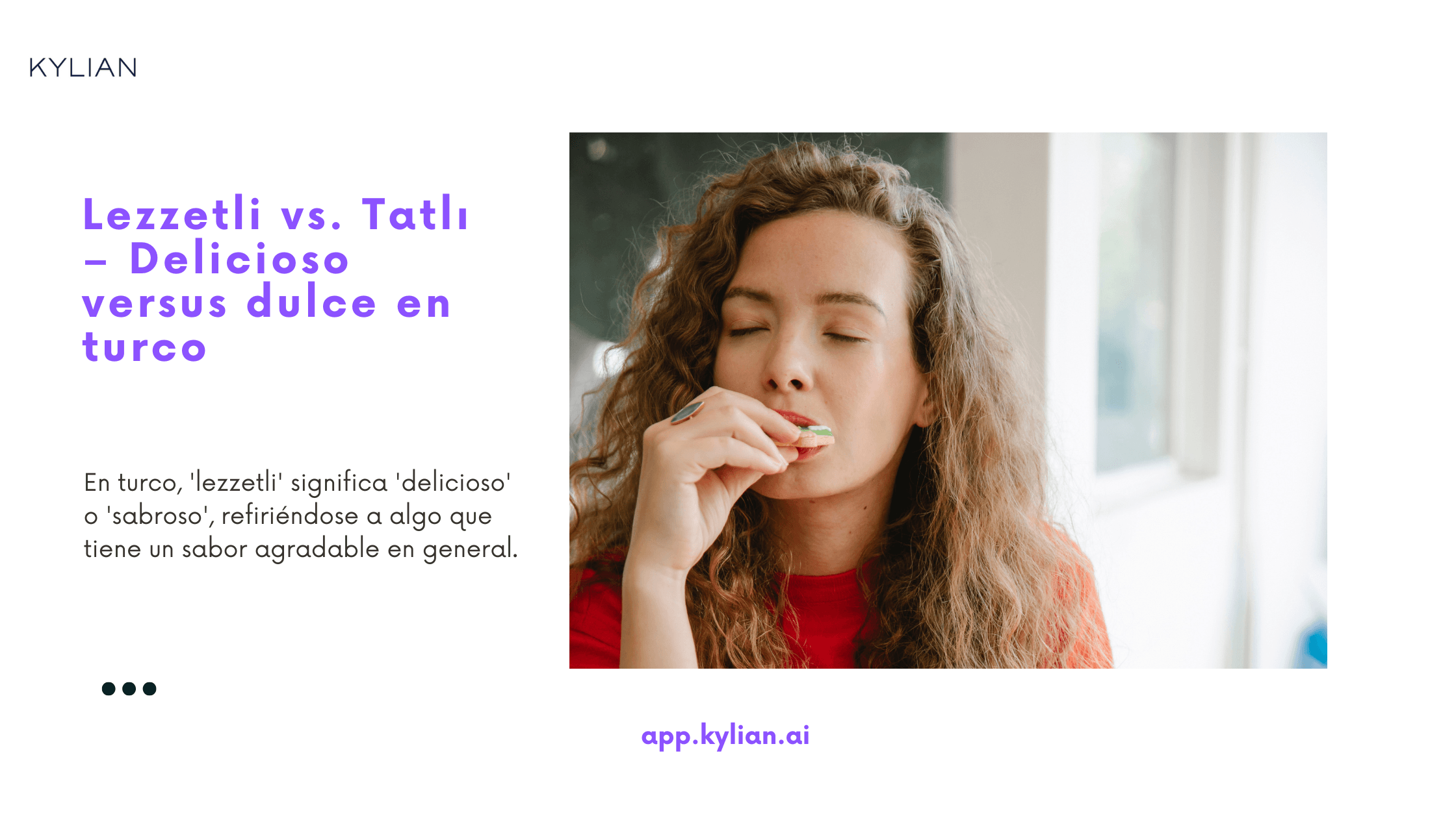 Lezzetli vs. Tatlı – Delicioso versus dulce en turco