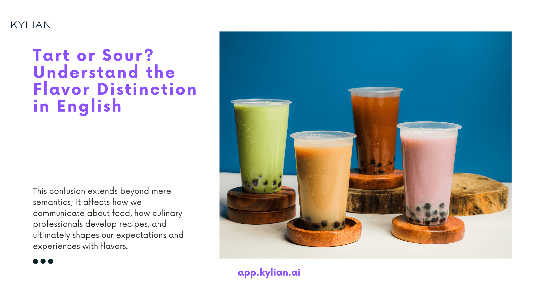 Tart or Sour? Understand the Flavor Distinction in English