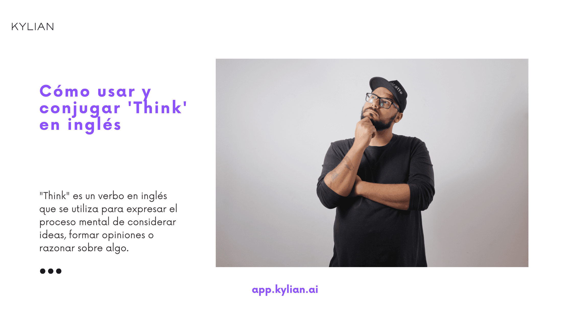 Cómo usar y conjugar 'Think' en inglés