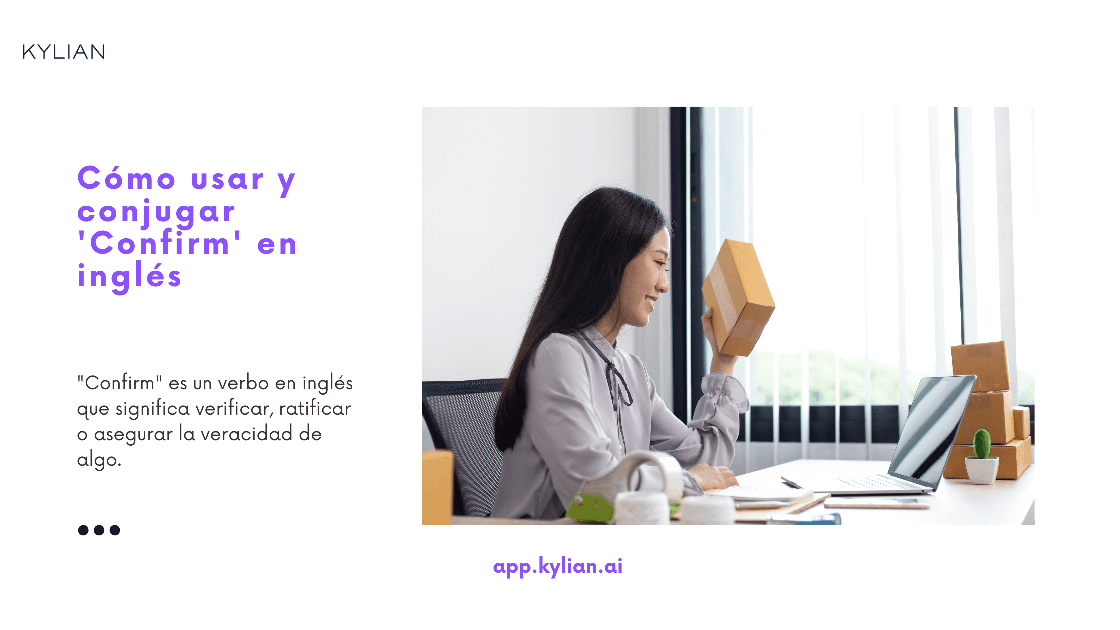 Cómo usar y conjugar 'Confirm' en inglés