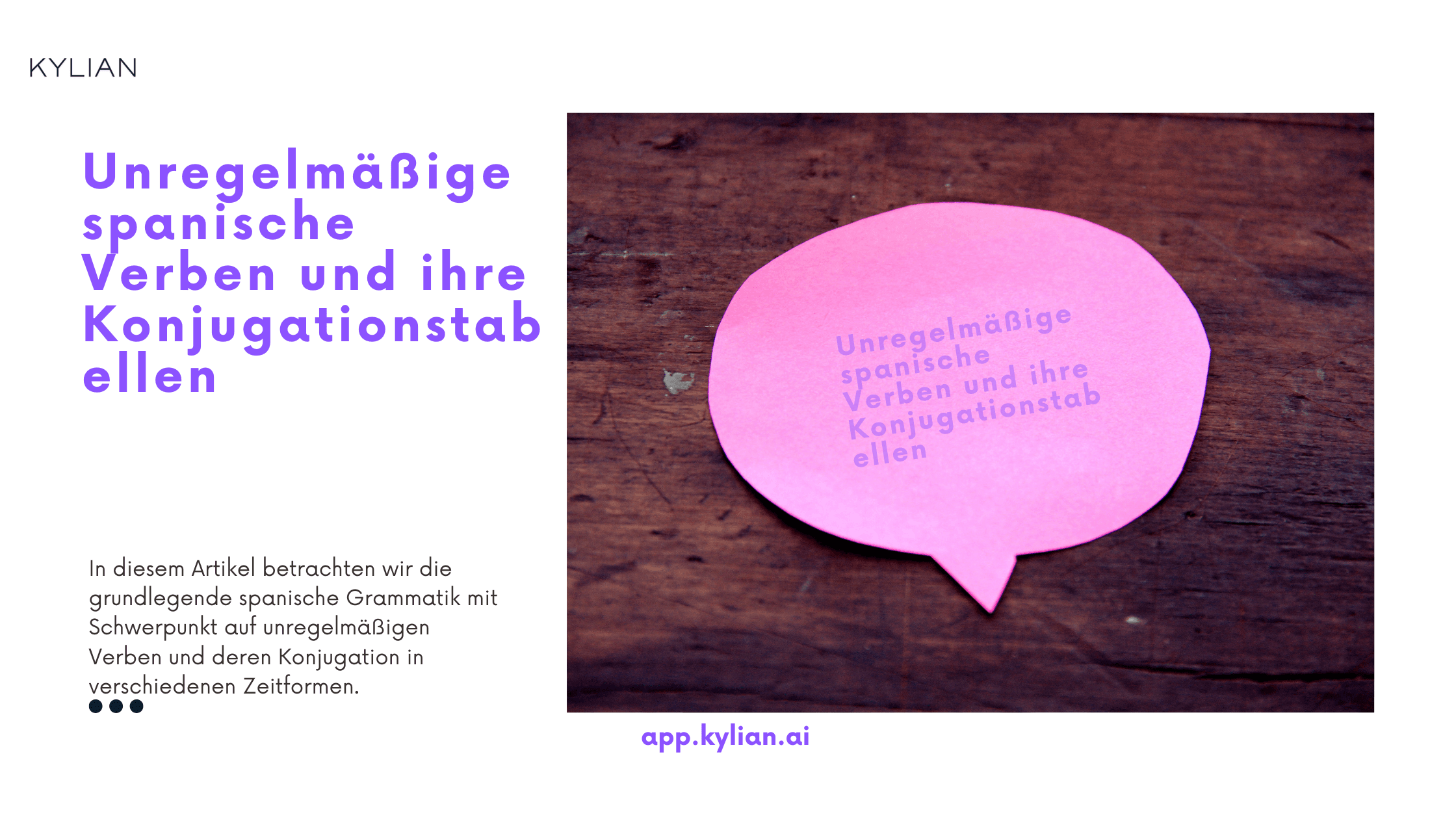 Unregelmäßige spanische Verben und ihre Konjugationstabellen