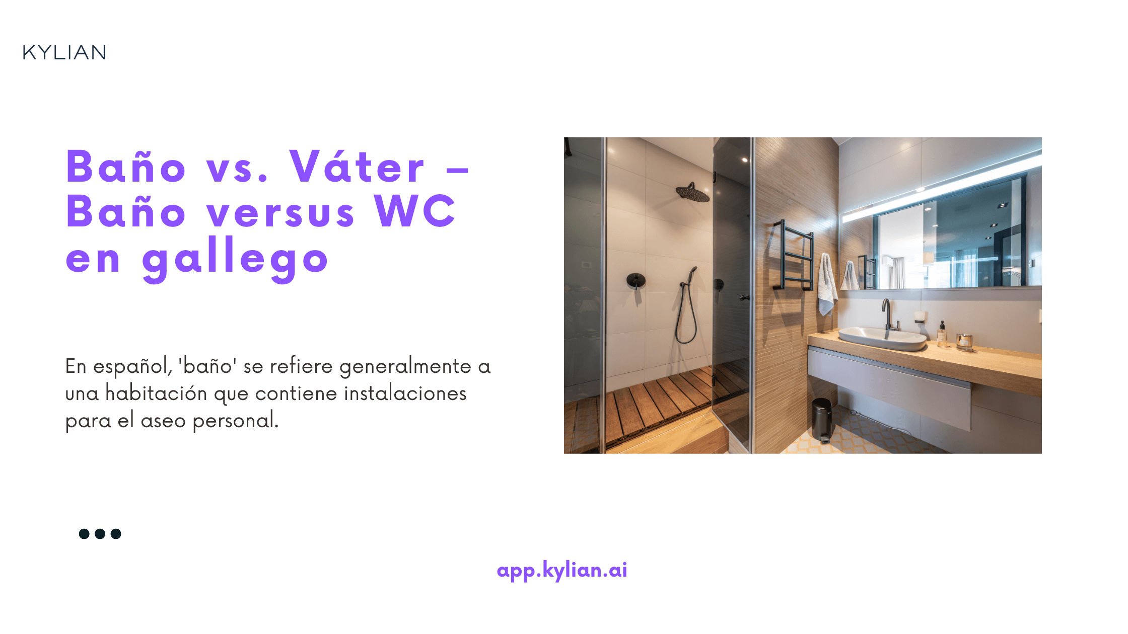 Baño vs. Váter – Baño versus WC en gallego