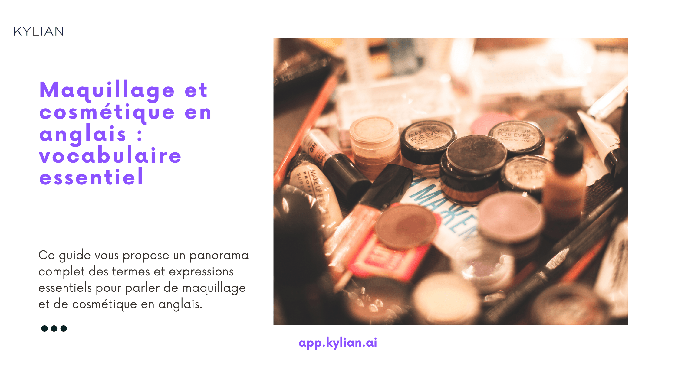 Maquillage et cosmétique en anglais : vocabulaire essentiel
