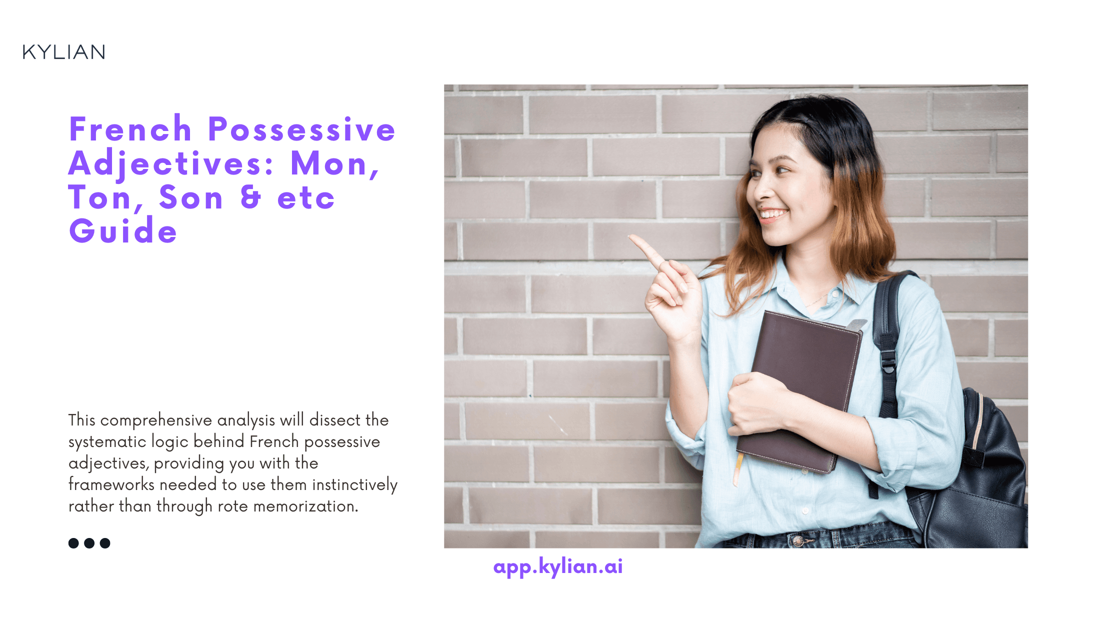 French Possessive Adjectives: Mon, Ton, Son & etc Guide