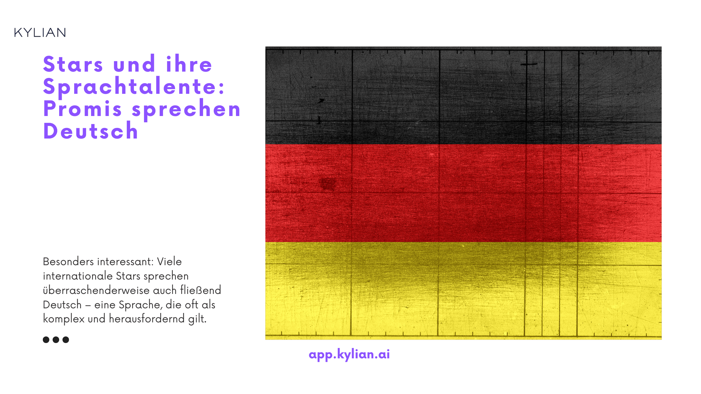 Stars und ihre Sprachtalente: Promis sprechen Deutsch