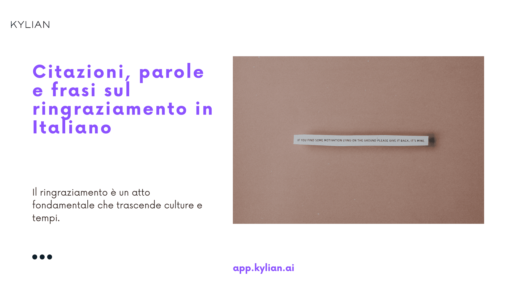 Citazioni, parole e frasi sul ringraziamento in Italiano