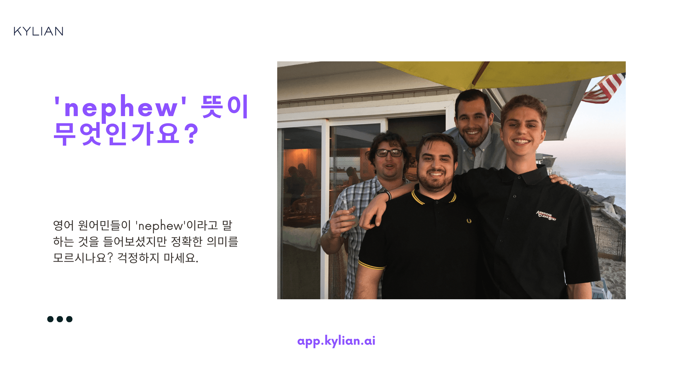 친조카와 외조카를 영어로 어떻게 구분하나요?