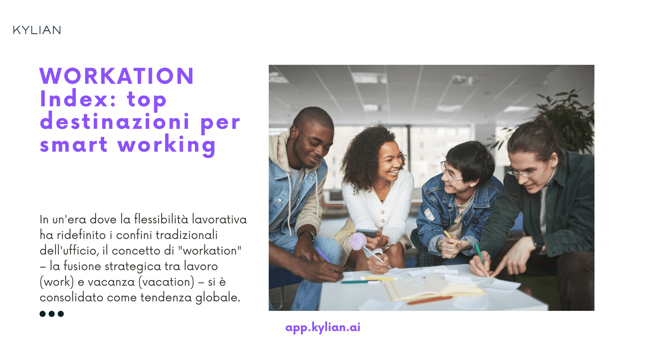 WORKATION Index: top destinazioni per smart working