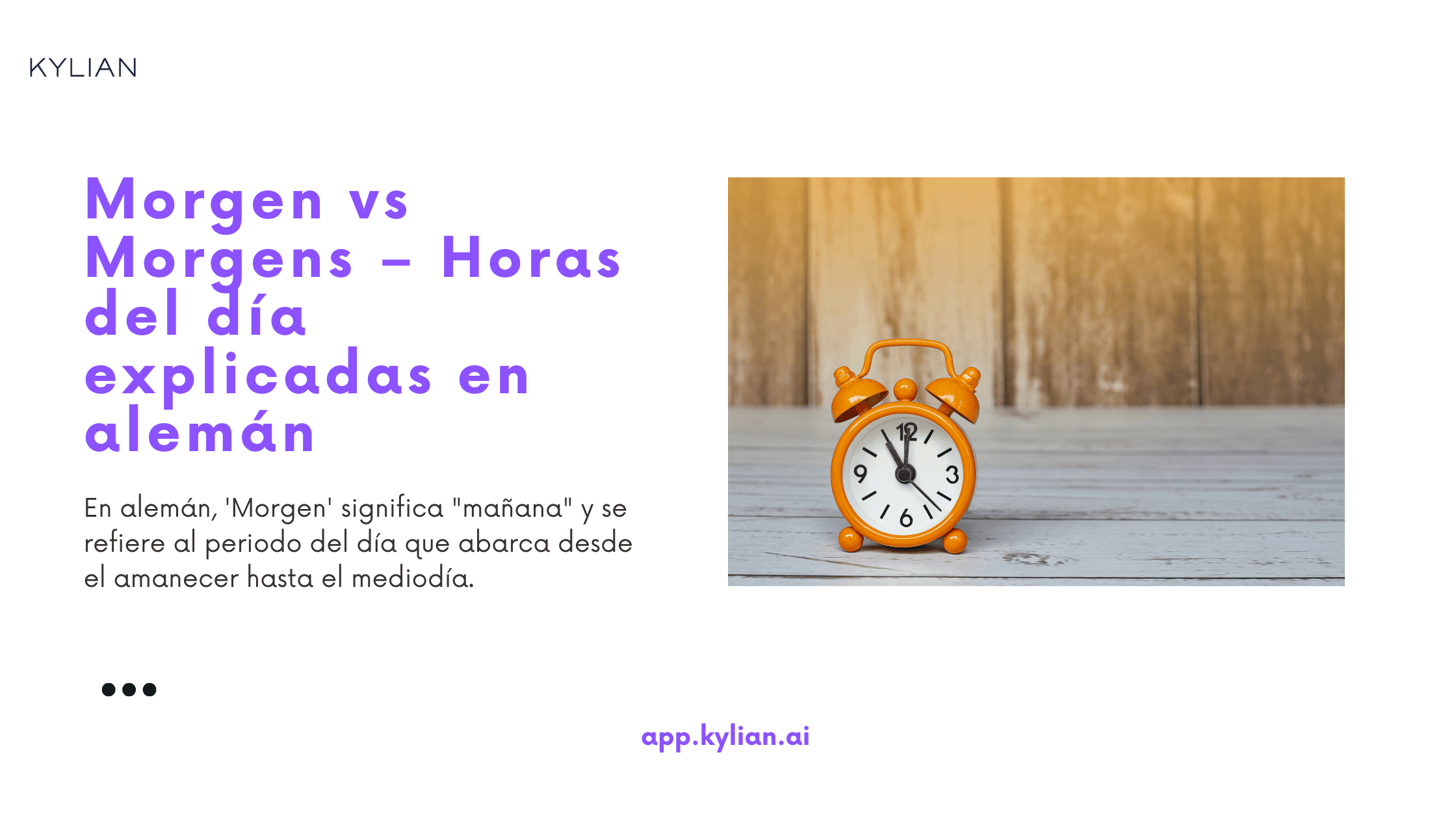 Morgen vs Morgens – Horas del día explicadas en alemán