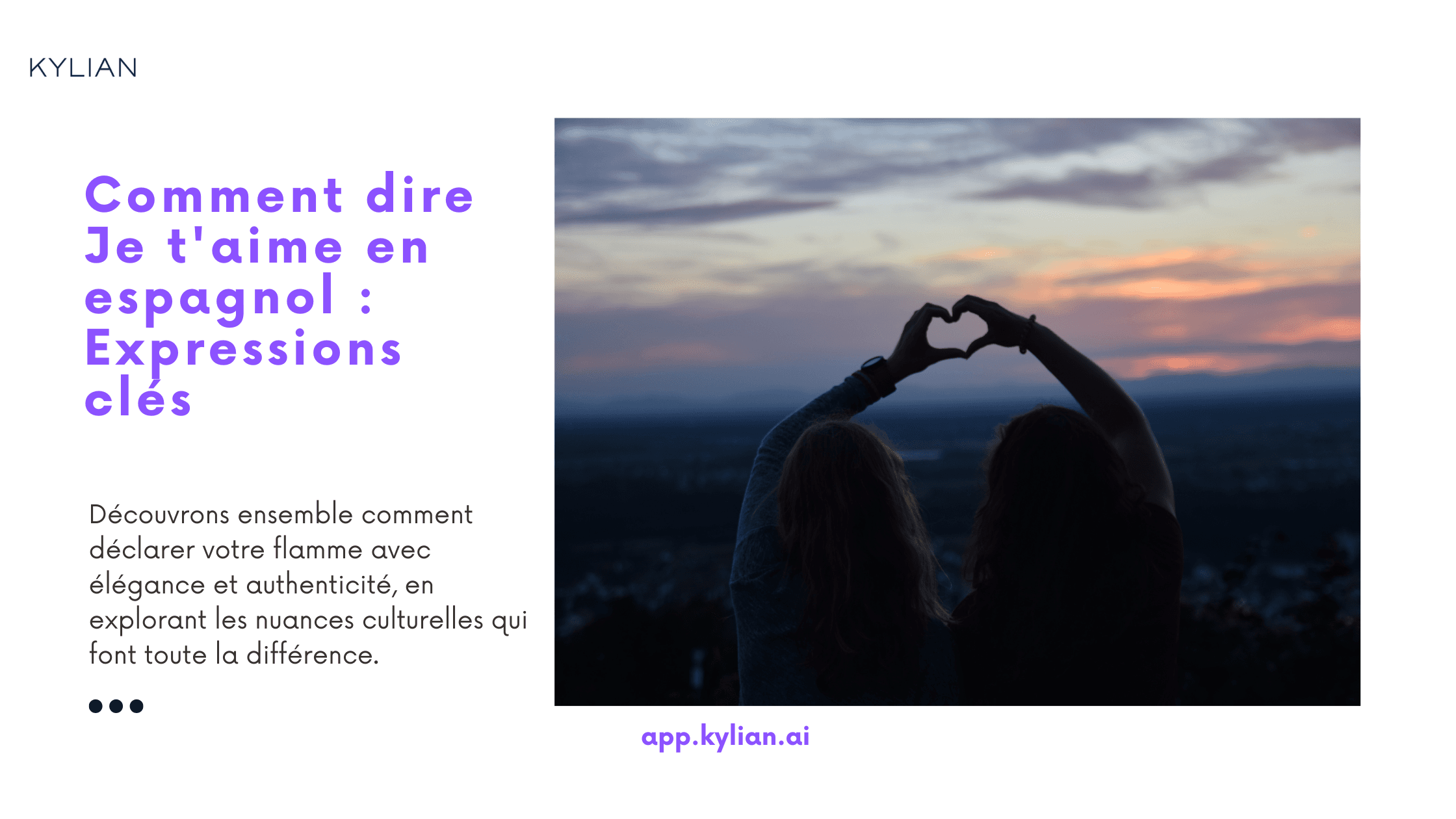 Comment dire Je t'aime en espagnol : Expressions clés