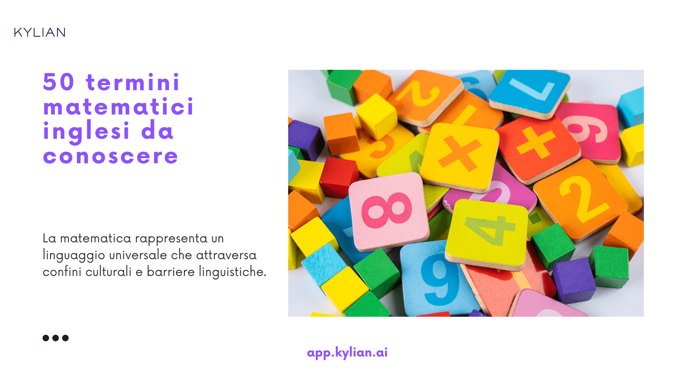 50 termini matematici inglesi da conoscere